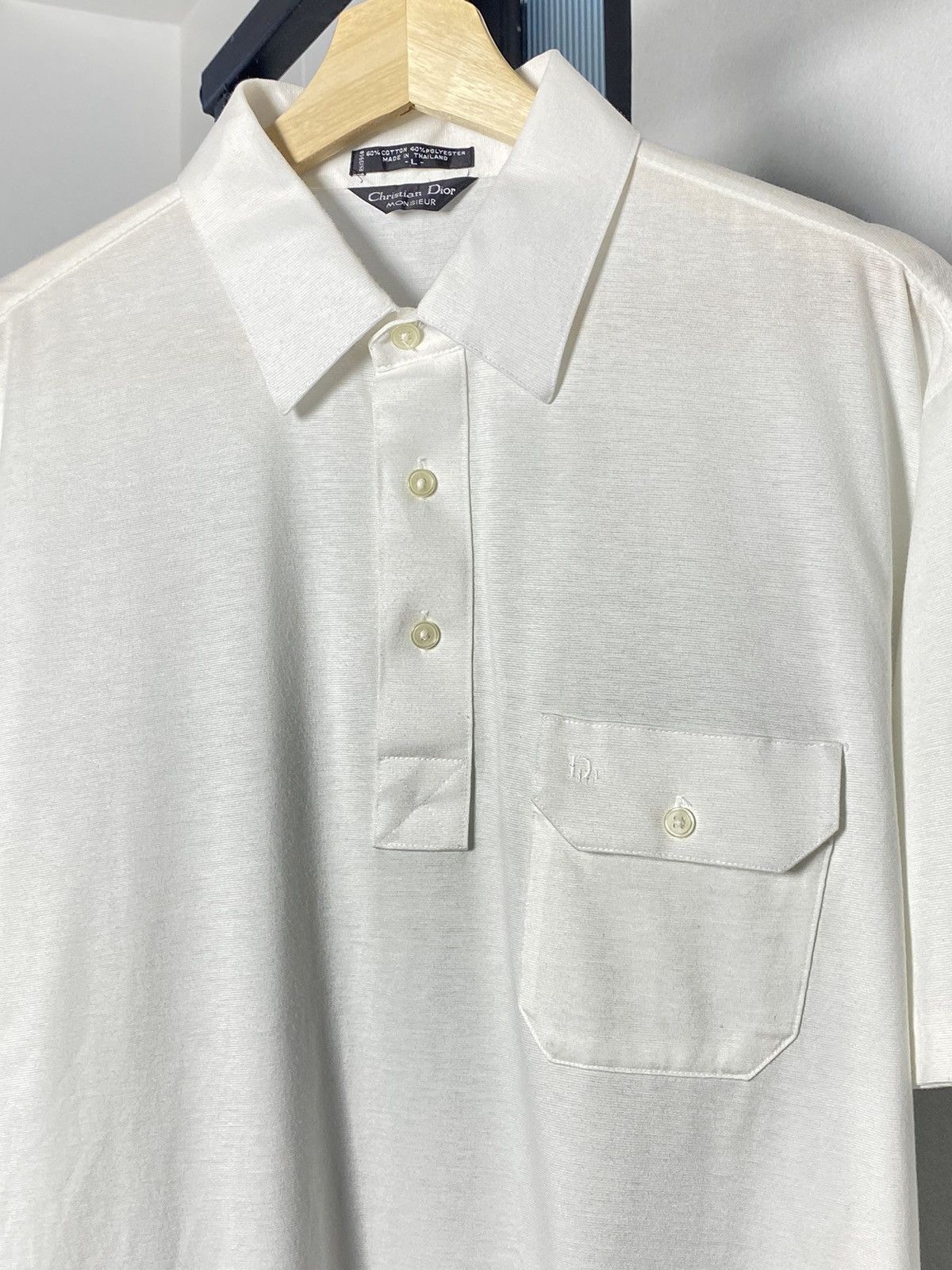 Christian Dior Monsieur × Vintage Christian Dior 1/4 shirt Size US L / EU 52-54 / 3 - 3 Thumbnail