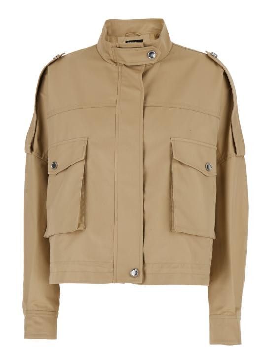 Pinko PINKO Women Jackets 104682A1PRC65 Beige Size S / US 4 / IT 40 - 1 Thumbnail