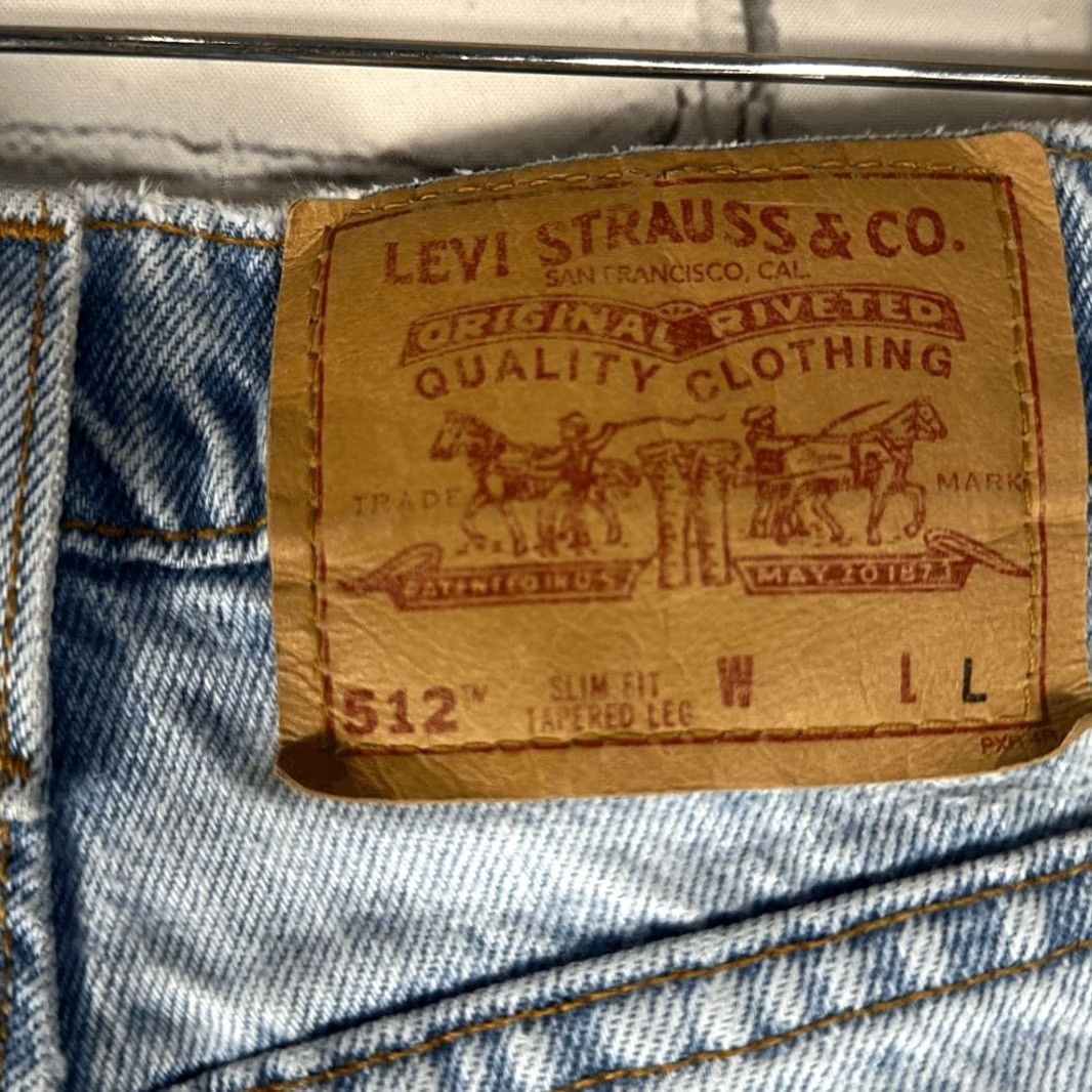 Levi's VINTAGE Levi's 512 Jeans Slim Fit Tapered Leg High Waist 13 Juniors Women Blue Light 90s Size 34" / US 12 / IT 48 - 3 Thumbnail