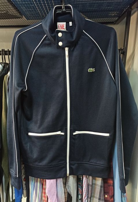 Lacoste zip best sale up track top