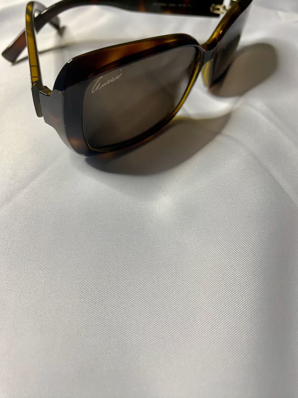 Gucci Gucci Brown Unisex Acetate Sunglasses Size ONE SIZE - 1 Thumbnail