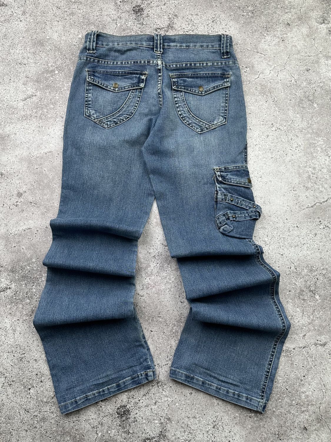 Japanese Brand Vintage Cargo Jeans C457(V568) Size 27" / US 4 / IT 40 - 6 Thumbnail