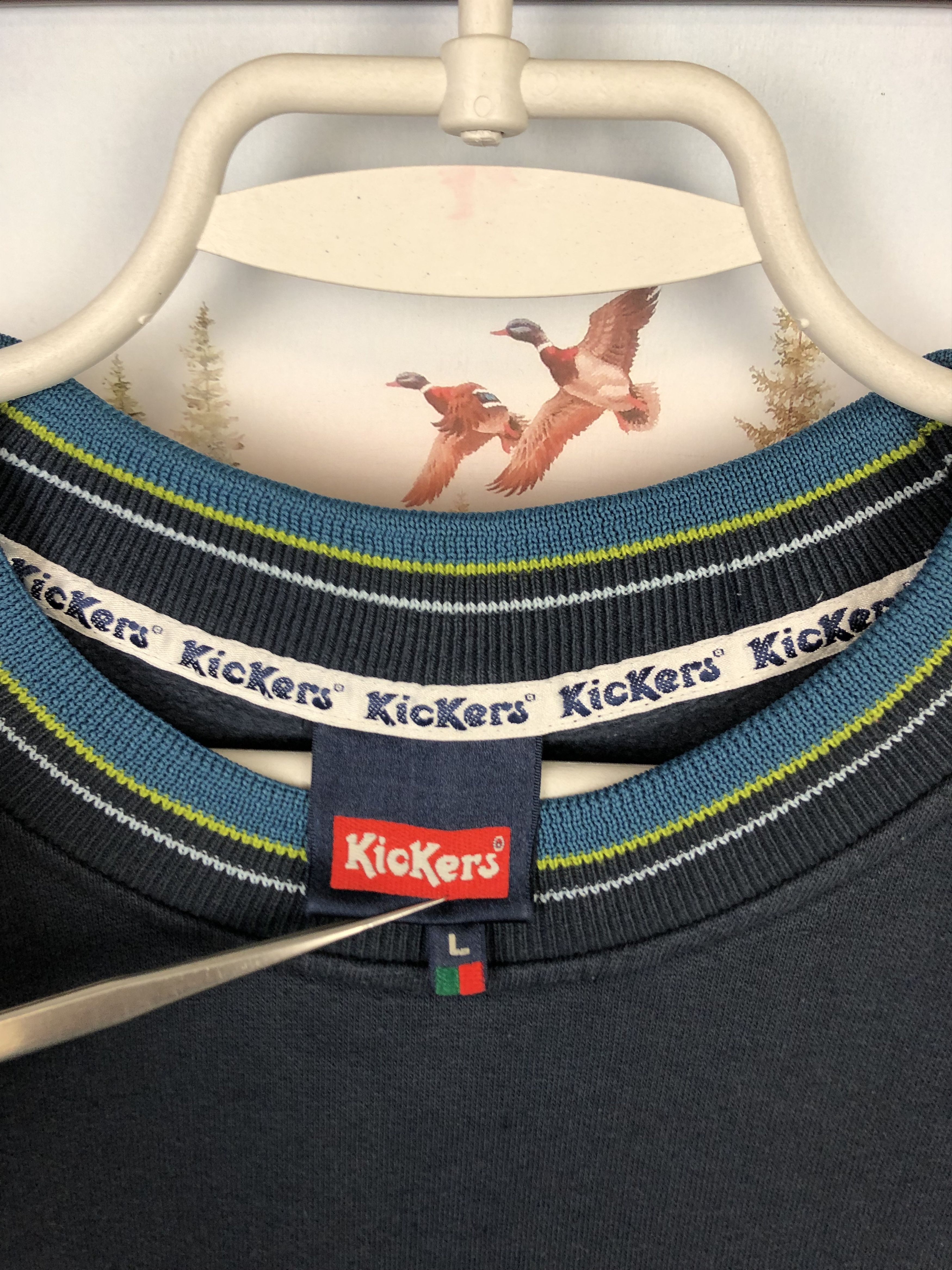 Vintage Vintage KicKers Crewneck Sweatshirt Big Central Embroidered Size US L / EU 52-54 / 3 - 7 Thumbnail