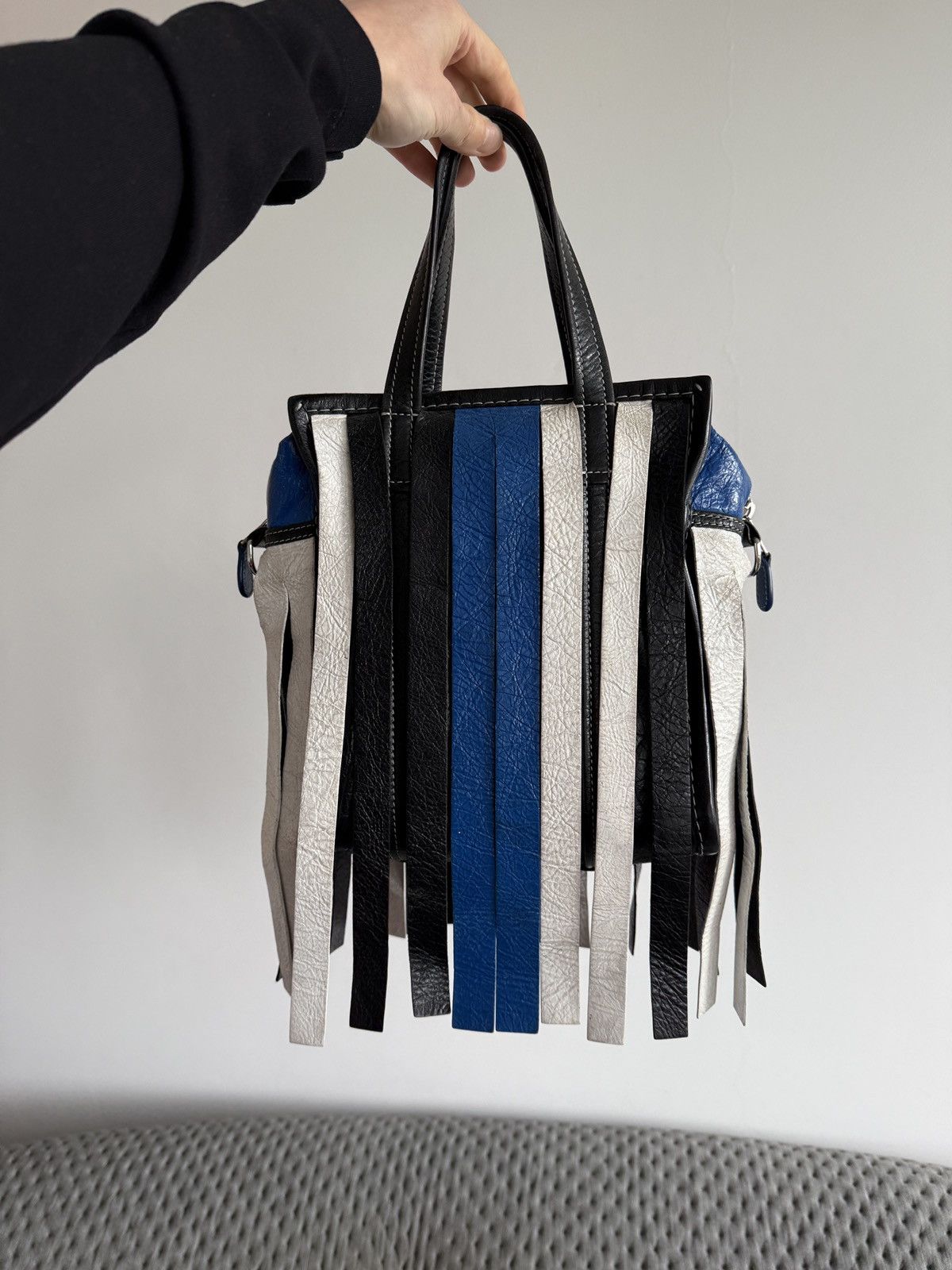 Balenciaga Balenciaga Fringed Bazar Shopper Tote Size ONE SIZE - 4 Thumbnail