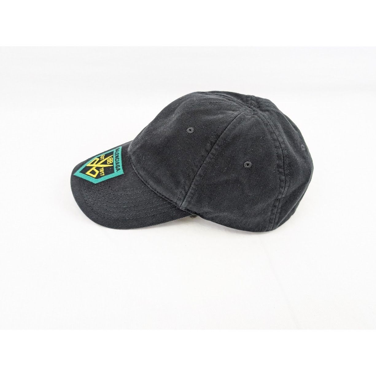 Balenciaga o1rshd1 Size: L / Hat Diagonal Cap Cotton Drill Black White Size ONE SIZE - 7 Thumbnail
