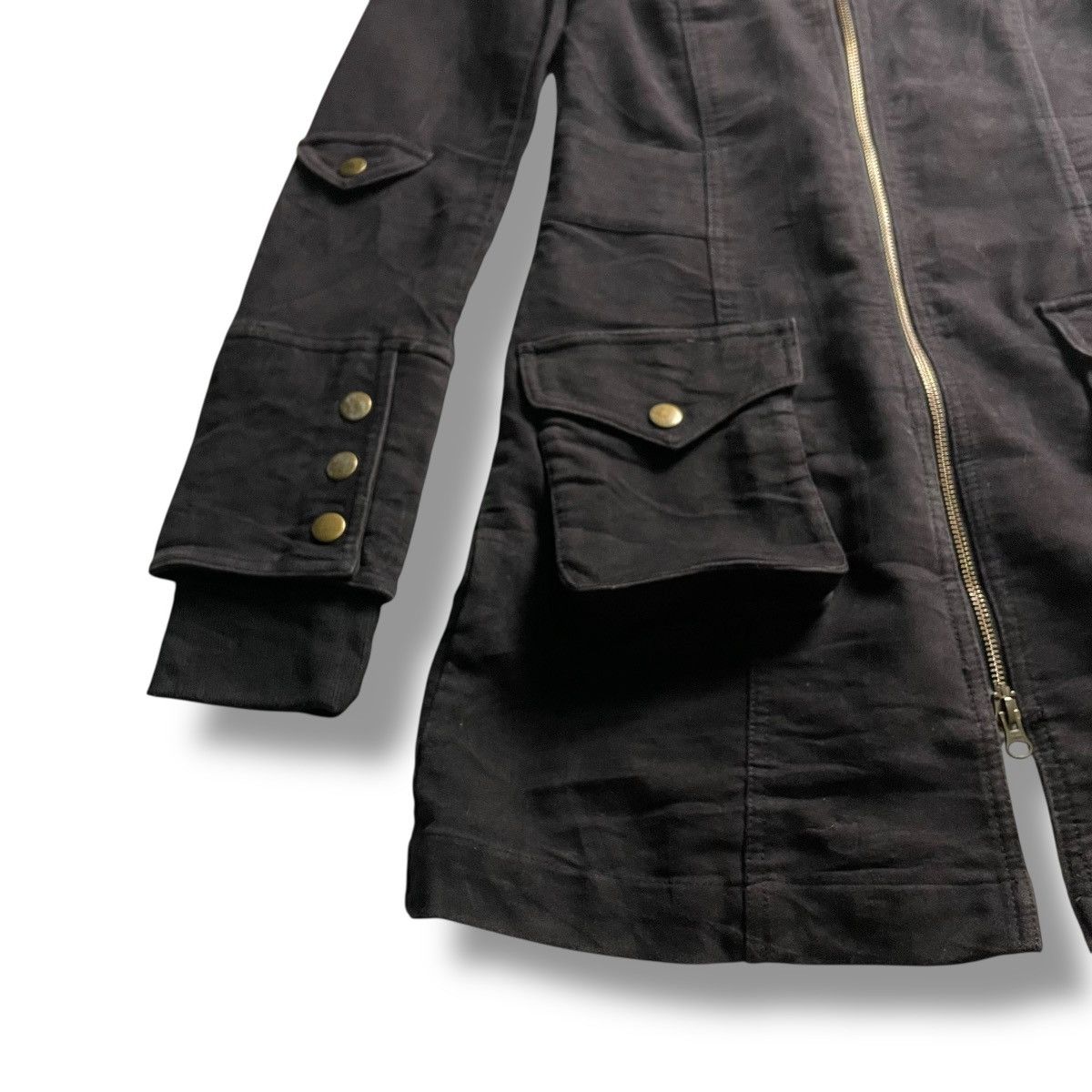 If Six Was Nine × Japanese Brand × Le Grande Bleu (L.G.B.) 🇯🇵 VINTAGE MATERIAL GIRL PUNK GOTHIC PARKA JACKET Size S / US 4 / IT 40 - 9 Thumbnail