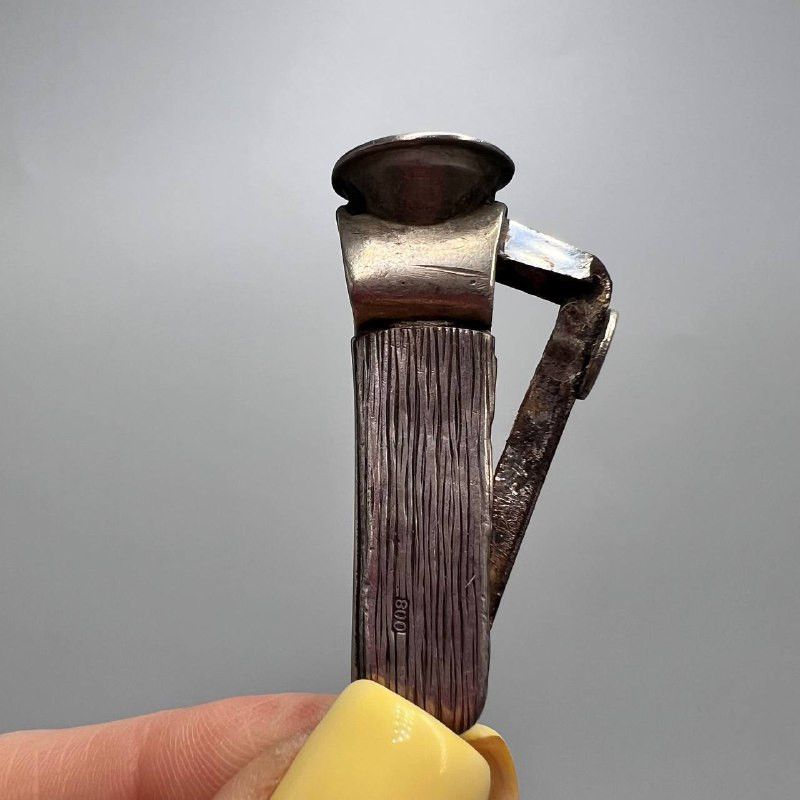 Vintage Vintage 800 Silver Cigar Cutter Pendant Smoking Tool Size ONE SIZE - 7 Thumbnail