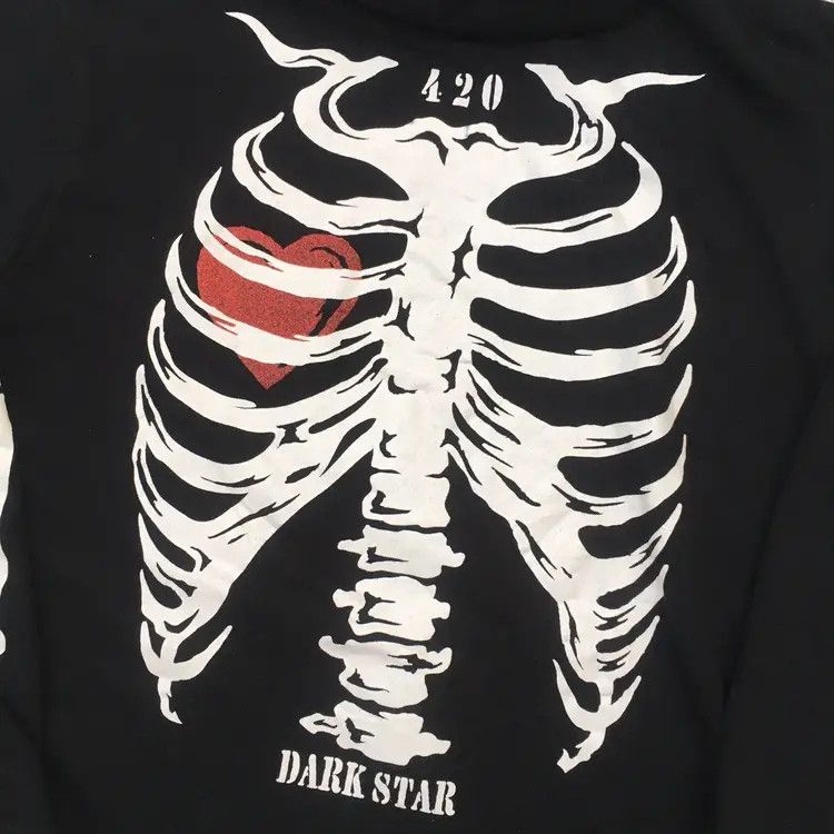 If Six Was Nine Dangerous Warning Skeleton Heart Ifsixwasnine Zip Hoodie Size US L / EU 52-54 / 3 - 8 Thumbnail