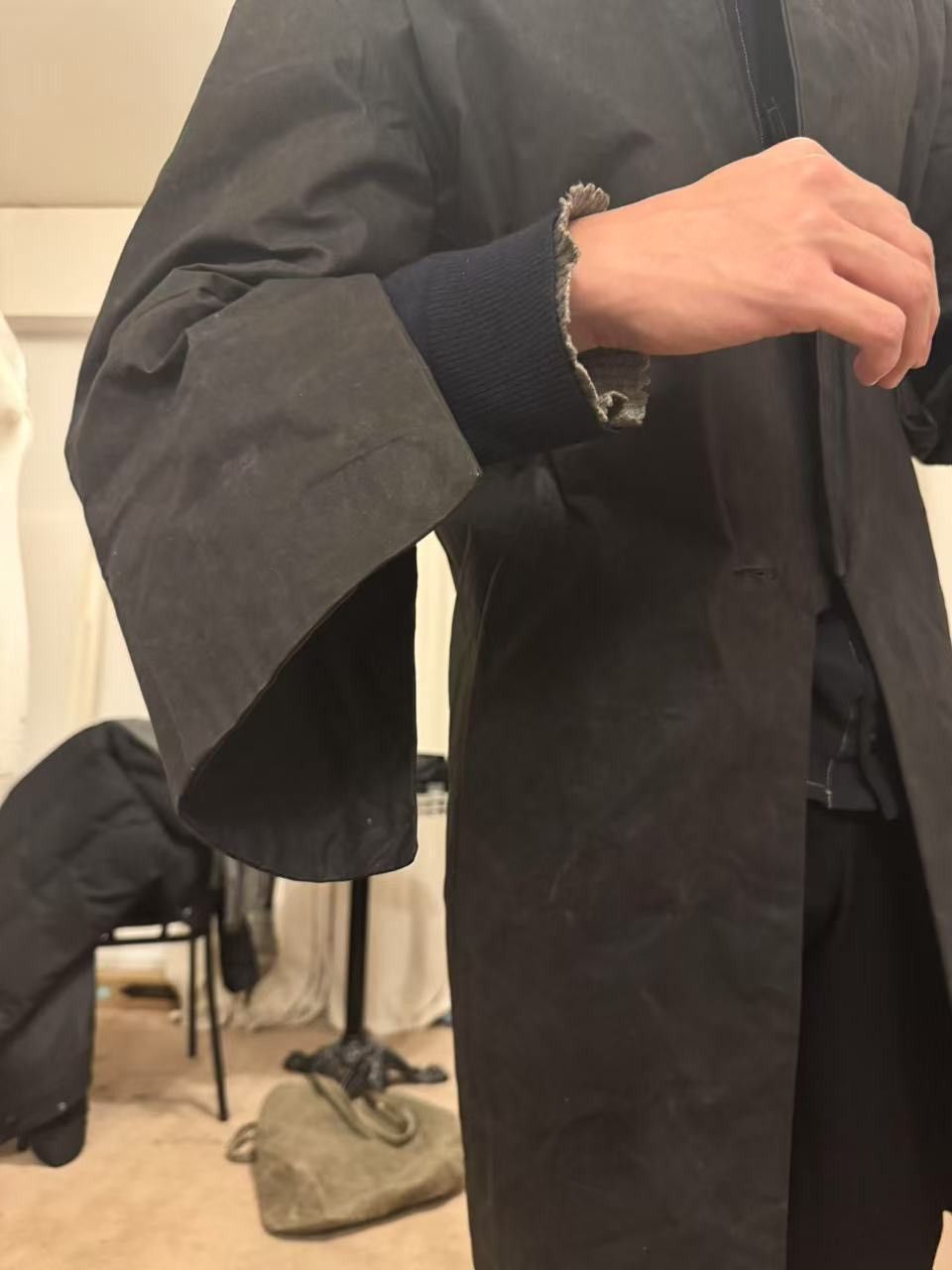 Toogood Toogood Dark Brown Waxed Cotton Roadsweeper Coat Size US M / EU 48-50 / 2 - 16 Thumbnail