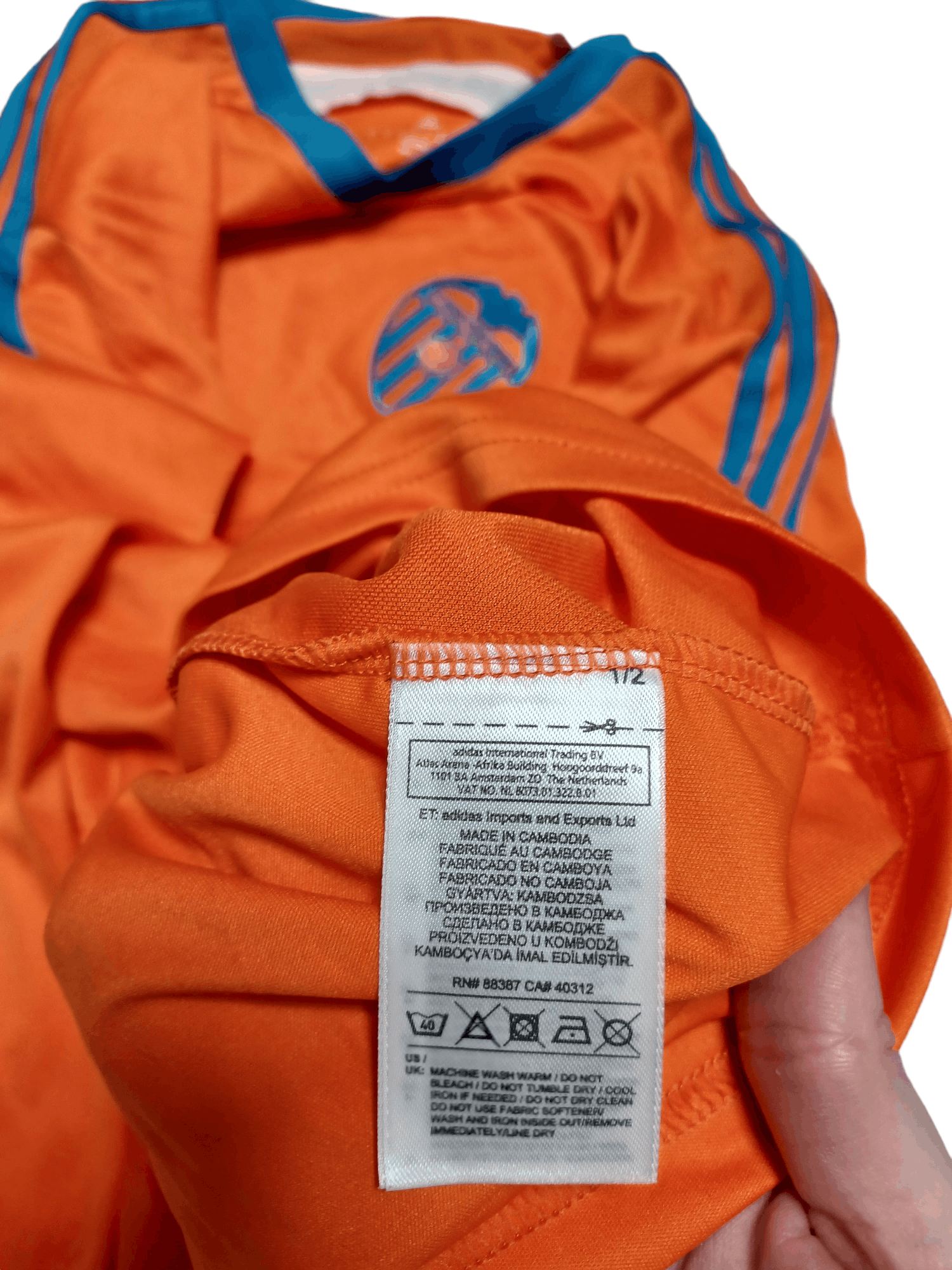 Adidas 2014-2015 CF VALENCIA ADIDAS SECOND KIT JERSEY VINTAGE Size US XL / EU 56 / 4 - 9 Thumbnail