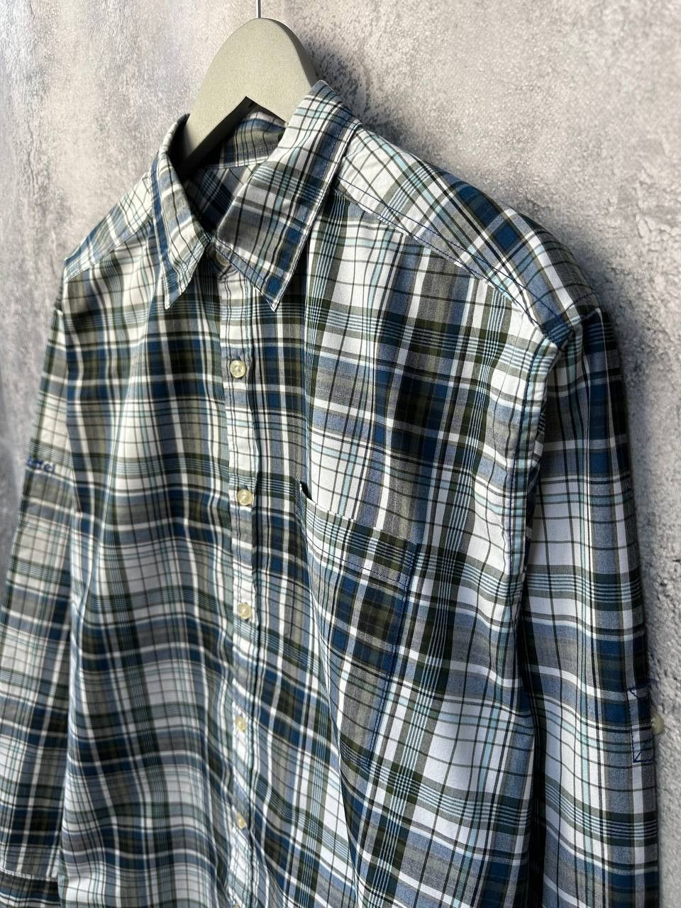 Other Schoffel Button Up Shirt Check Long Sleeve Point Collar Size US L / EU 52-54 / 3 - 6 Thumbnail
