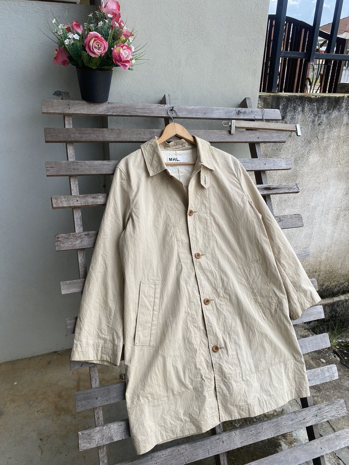 Margaret Howell Vintage Margaret Howell Trench Coat Jacket Size L / US 10 / IT 46 - 3 Thumbnail