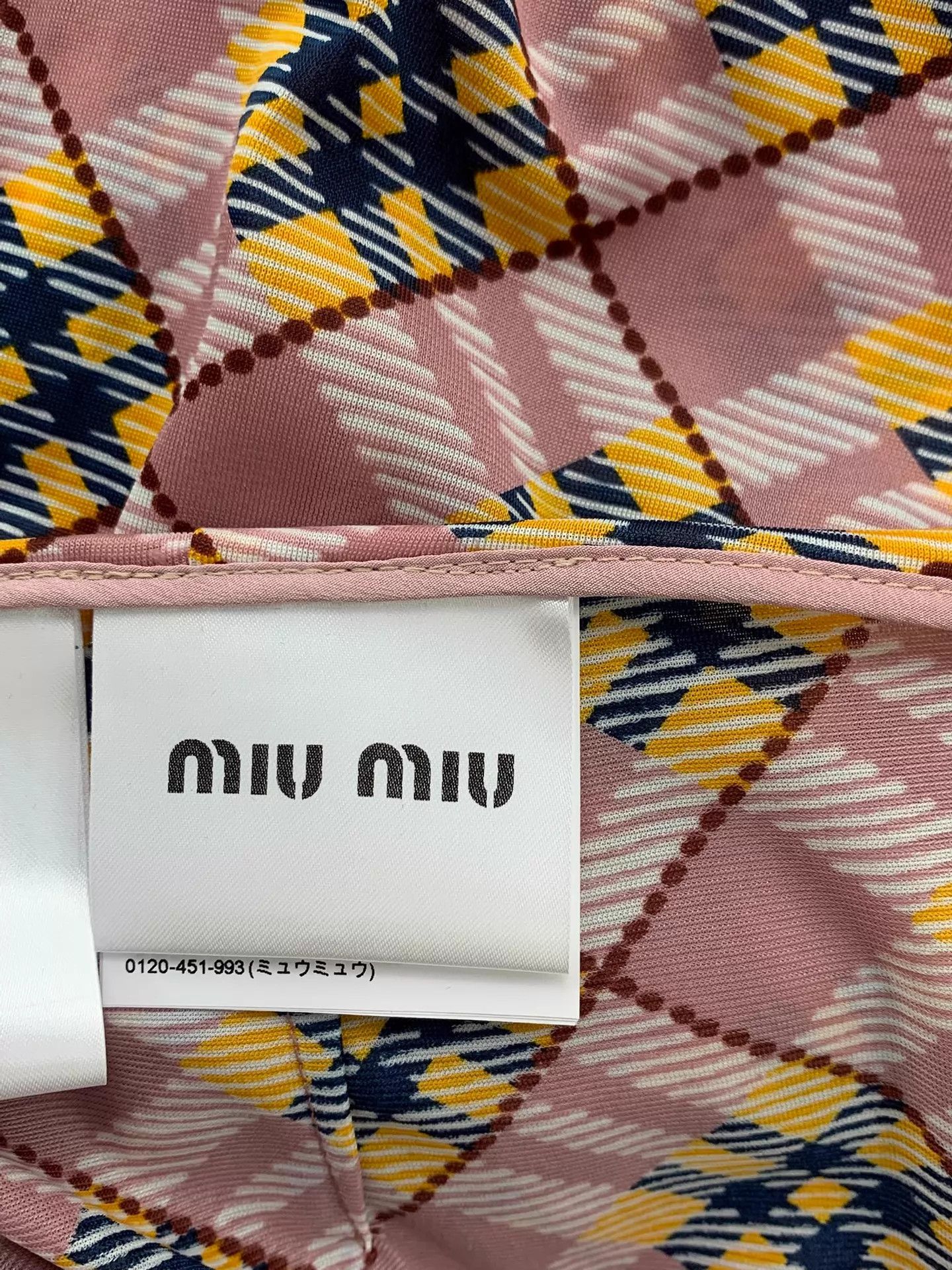 Miu Miu MIU MIU Women's Checked Skirt 38 Near New Size 26" / US 2 / IT 38 - 5 Thumbnail