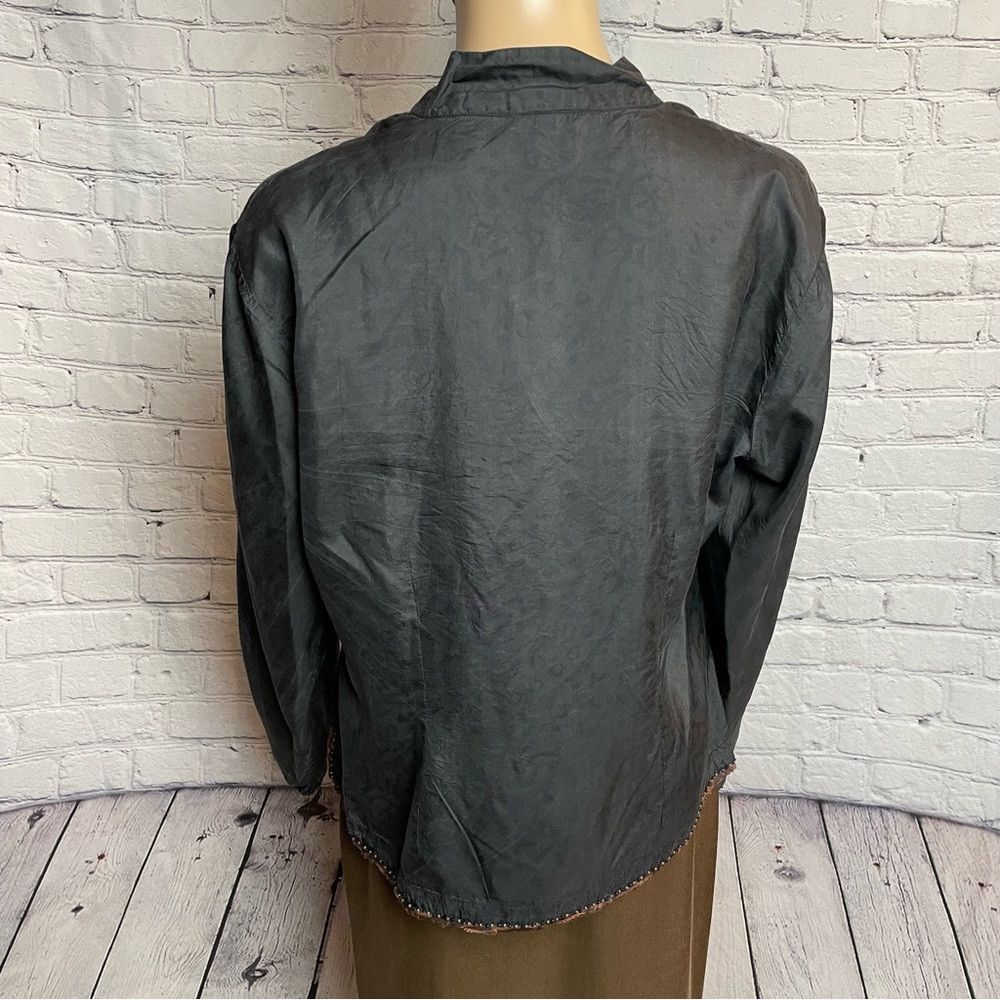 Other Abraham & Thakore Silk Brown Long Sleeve Top Size M Size M / US 6-8 / IT 42-44 - 4 Thumbnail