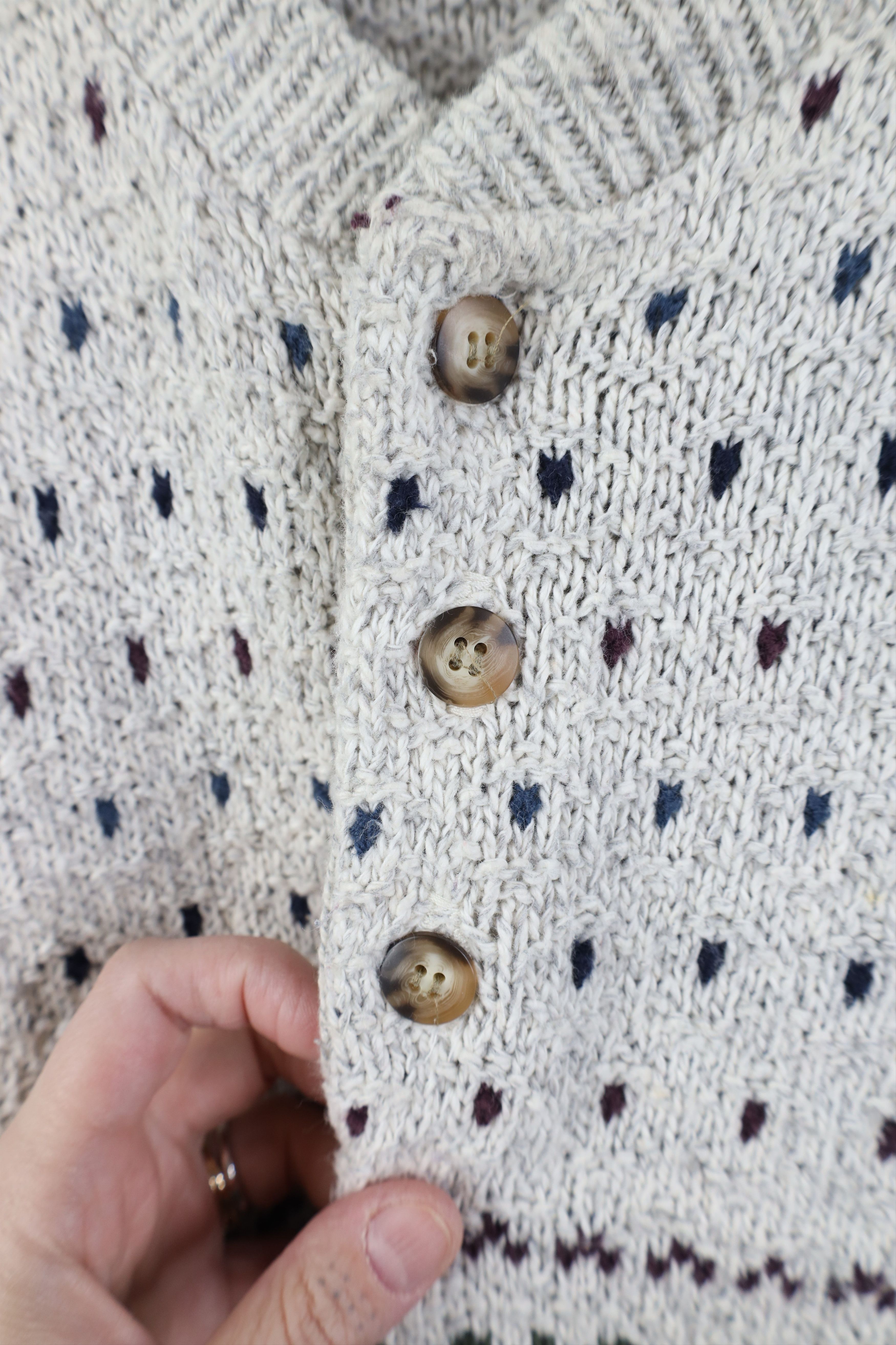 Vintage Vintage 90s Streetwear Fair Isle Knit Henley Sweater USA Size US XXL / EU 58 / 5 - 4 Thumbnail