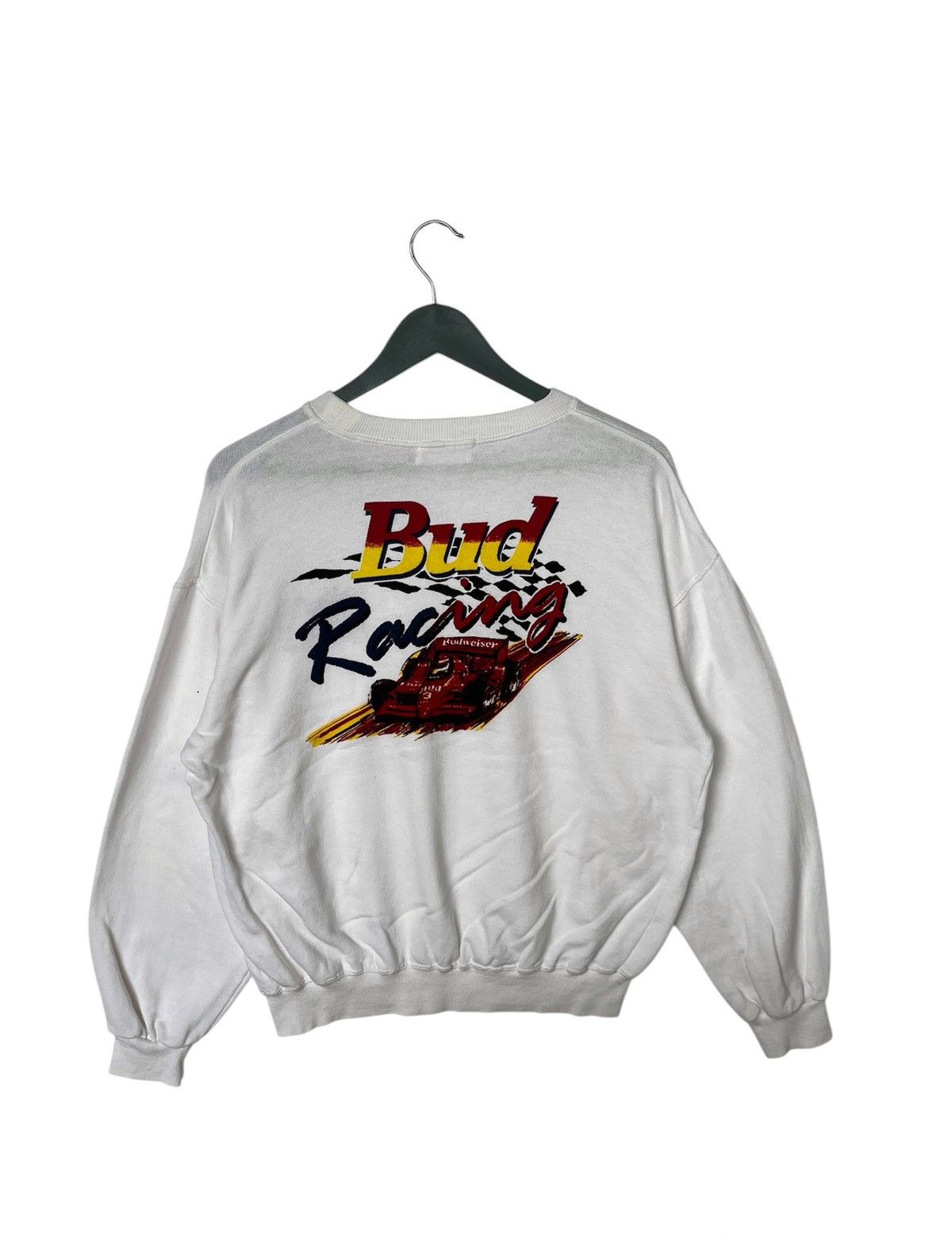 Budweiser Vintage Bud Racing Sweatshirt Size US M / EU 48-50 / 2 - 2 Thumbnail