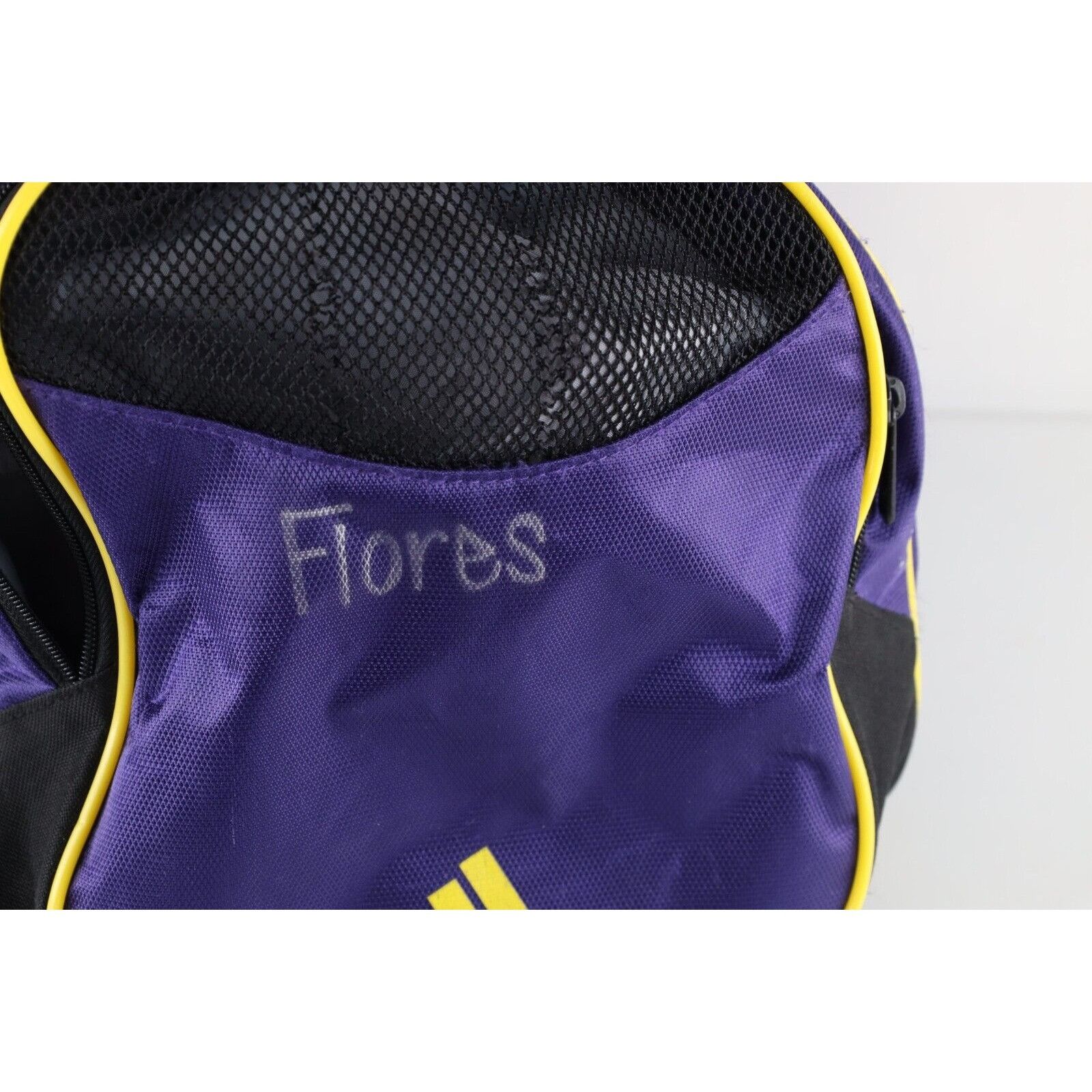 Adidas × Vintage Vintage 90s Adidas Distressed Big Logo Handled Duffel Bag Size ONE SIZE - 5 Thumbnail