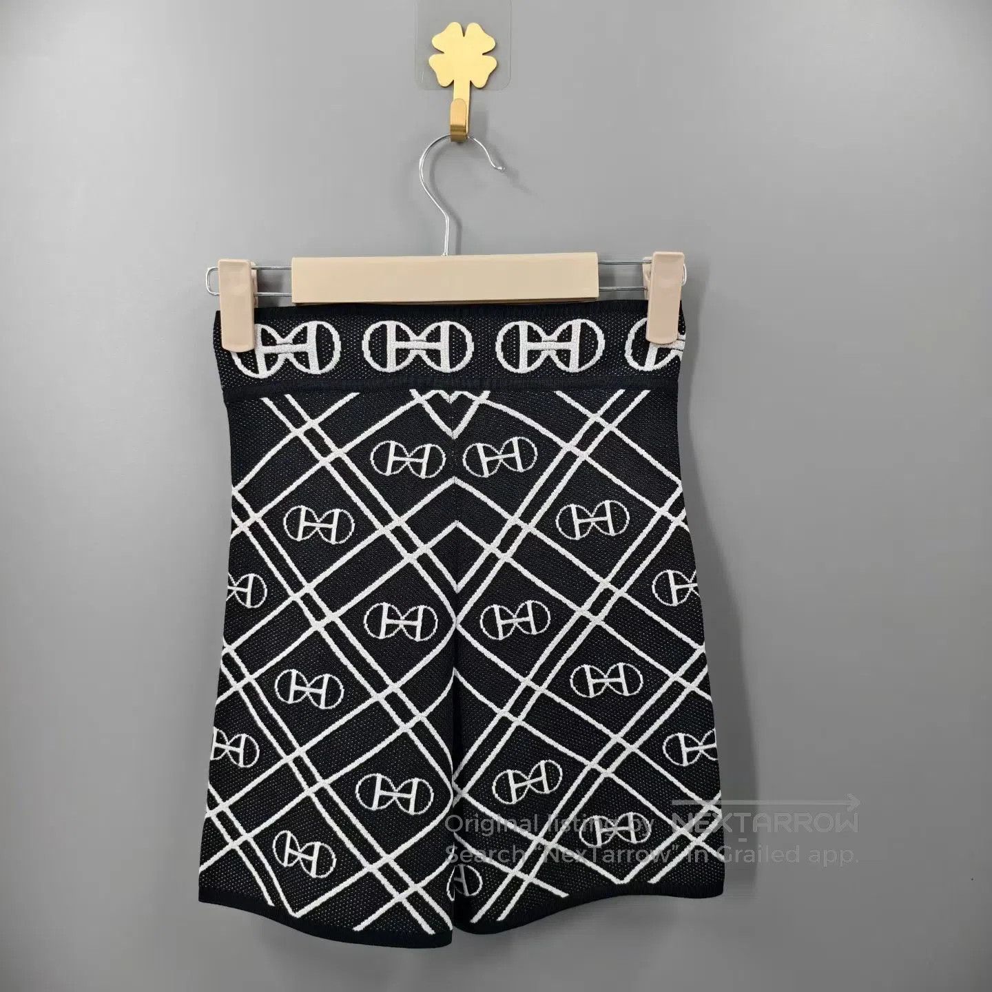Hermes Hermes All-Over Print Pig Nose Knit Shorts| Size 35" - 2 Thumbnail