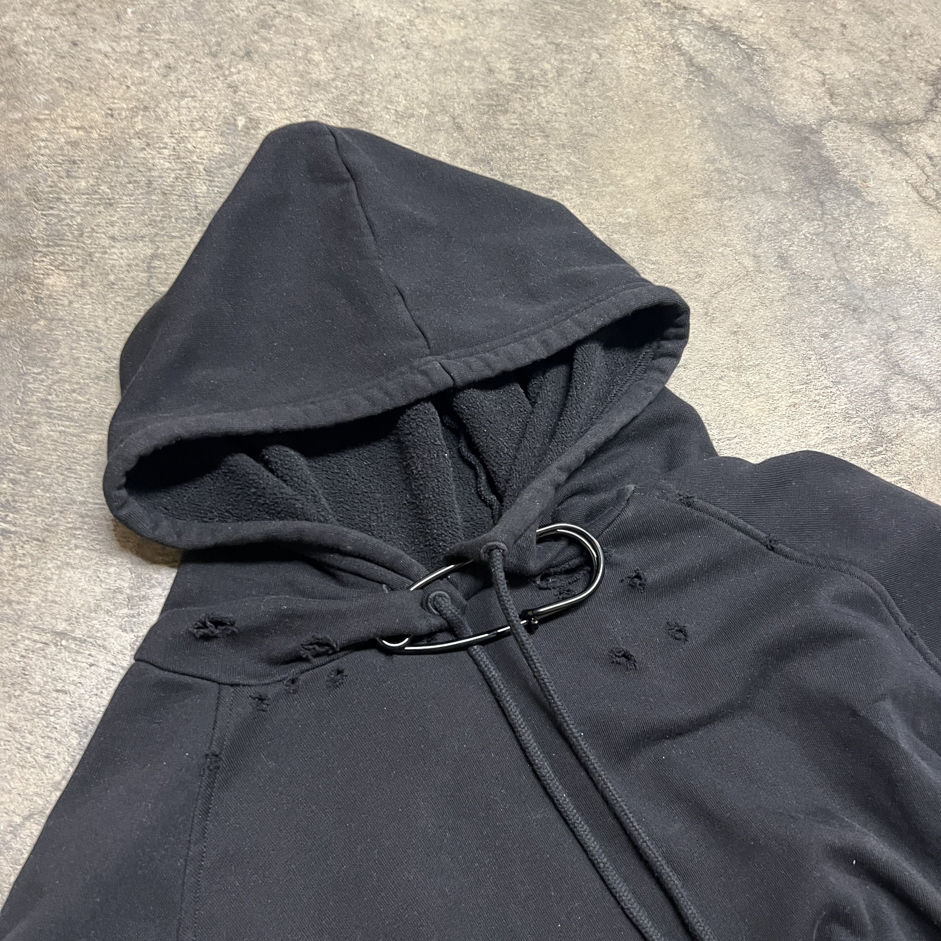 Raf Simons Raf Simons Sample Destroyed Hoodie Size US L / EU 52-54 / 3 - 5 Thumbnail