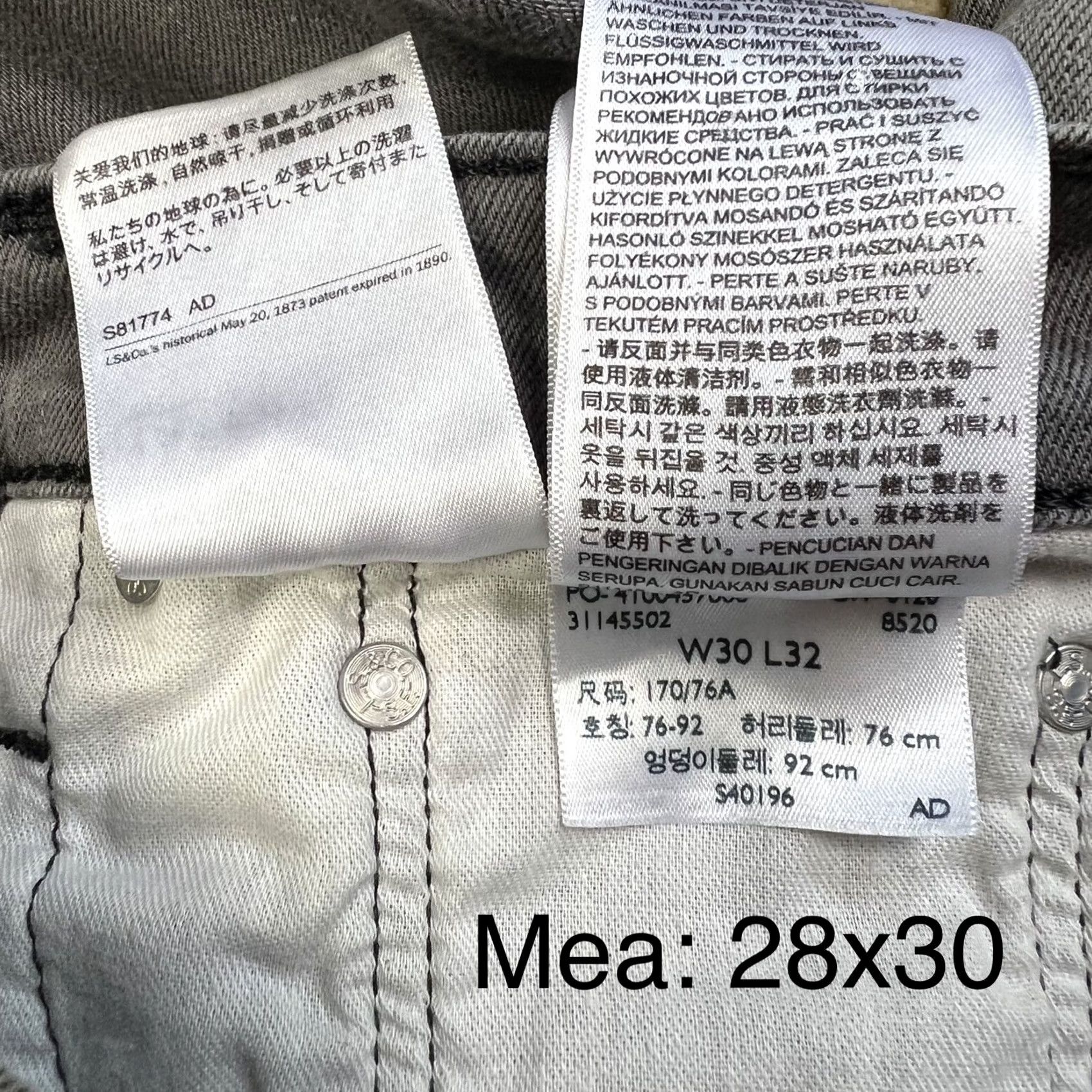 Levi's VINTAGE? No. Size US 28 / EU 44 - 2 Thumbnail