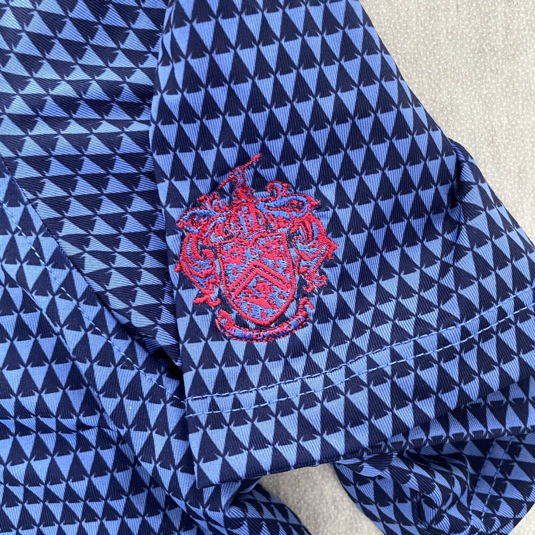 Vintage Greyson Polo Shirt Adult Large Blue Print Golf Wolf Logo Mens L Size US L / EU 52-54 / 3 - 5 Thumbnail