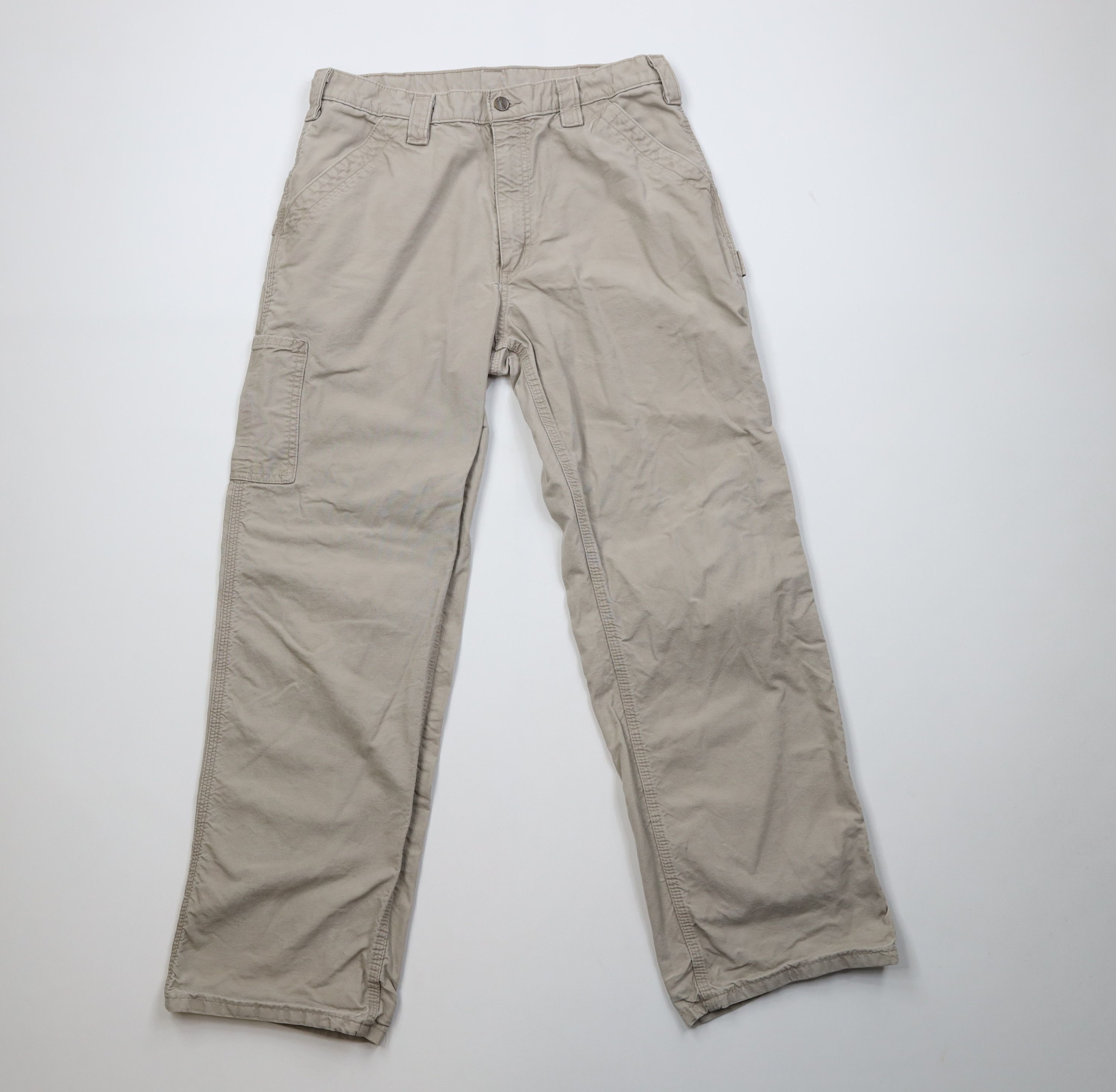 Carhartt Vintage Y2K Carhartt Canvas Relaxed Wide Leg Dungaree Pants Size US 34 / EU 50 - 1 Thumbnail