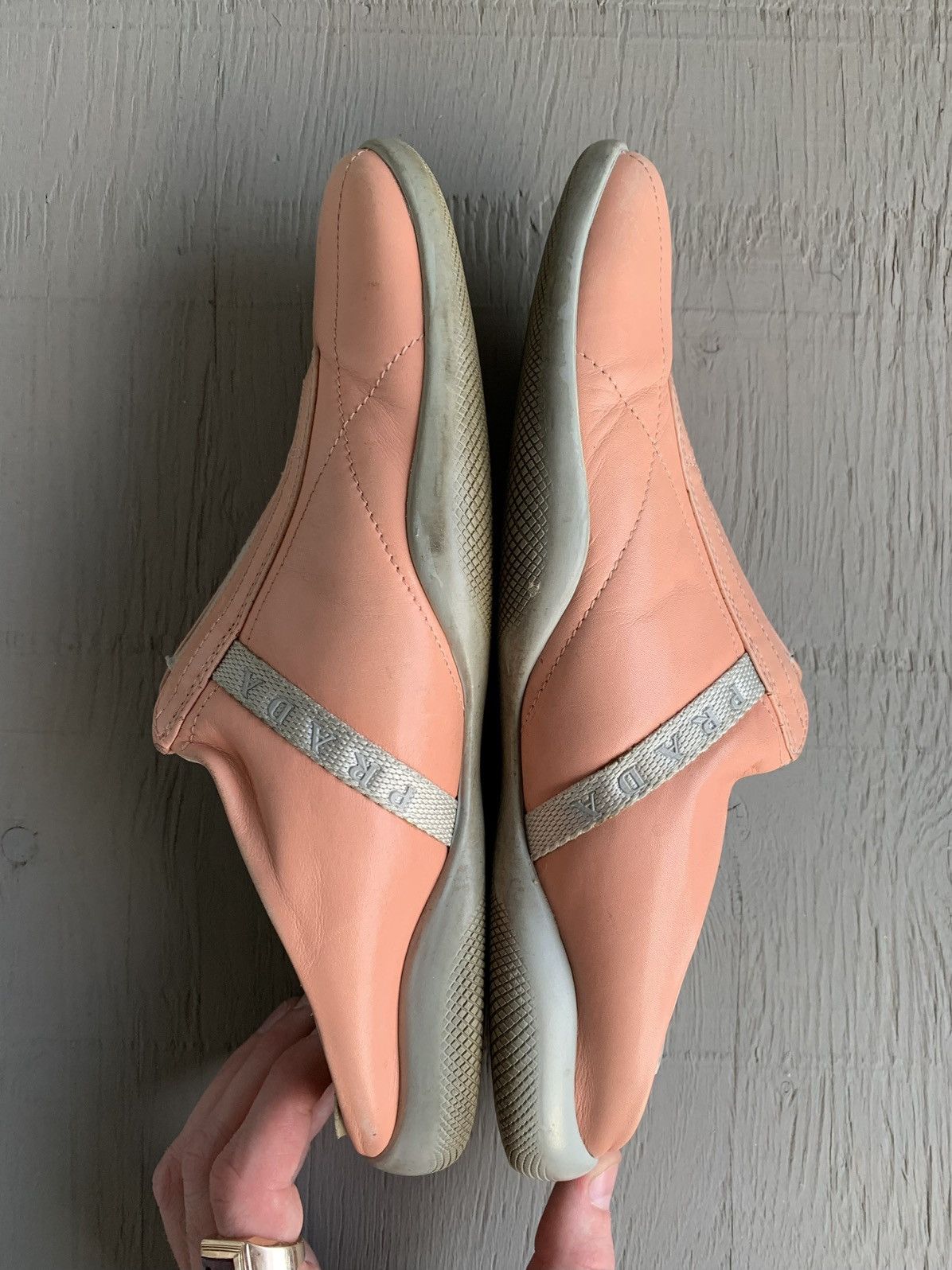 Prada × Vintage 2000s Prada Mules Y2K Sport Slip On Sneaker S/S Sport 3308 Size US 7.5 / IT 37.5 - 14 Thumbnail