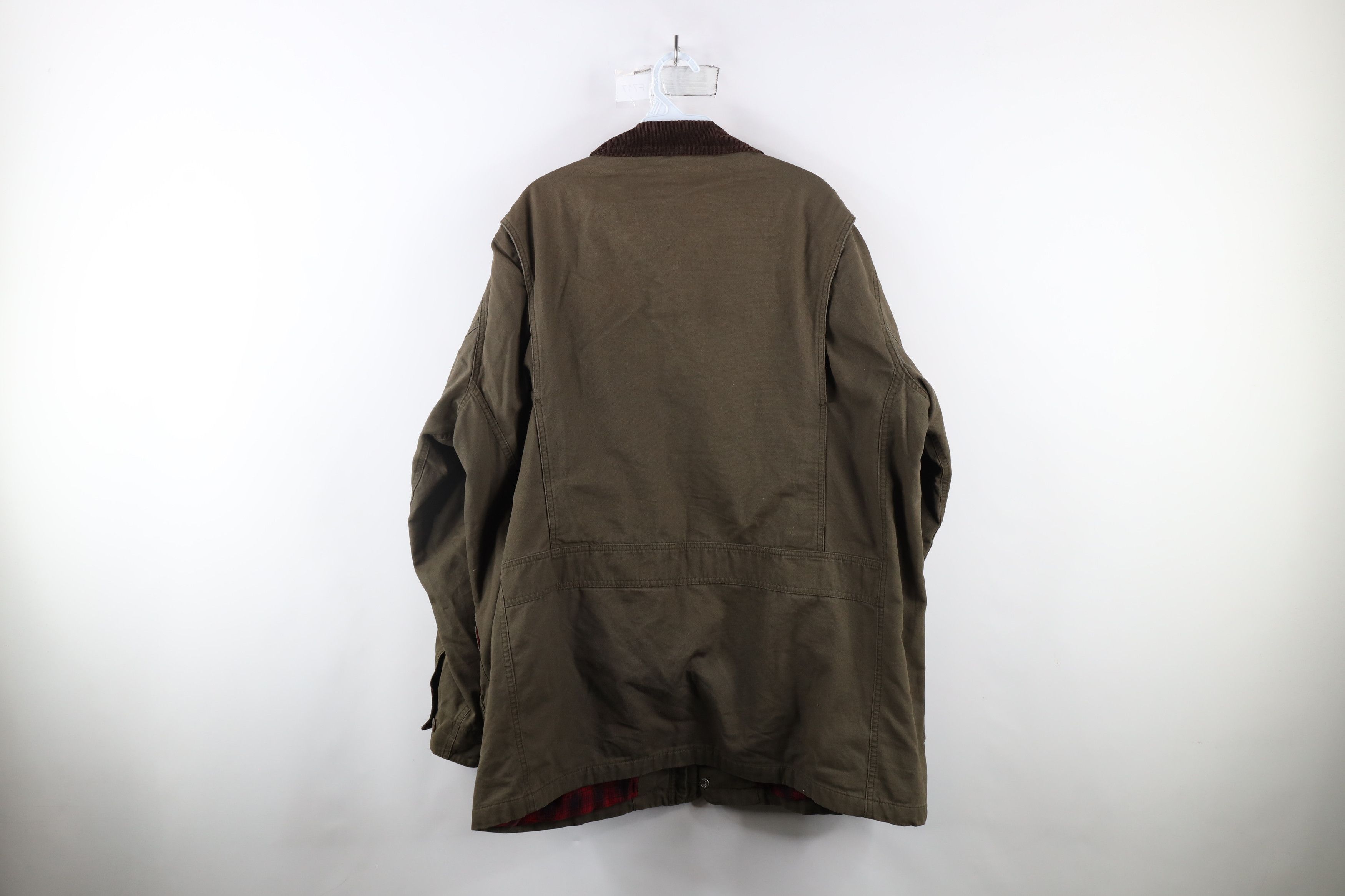 Orvis × Vintage Vintage Orvis Lined Canvas Chore Barn Jacket Olive Green Size US XL / EU 56 / 4 - 16 Thumbnail