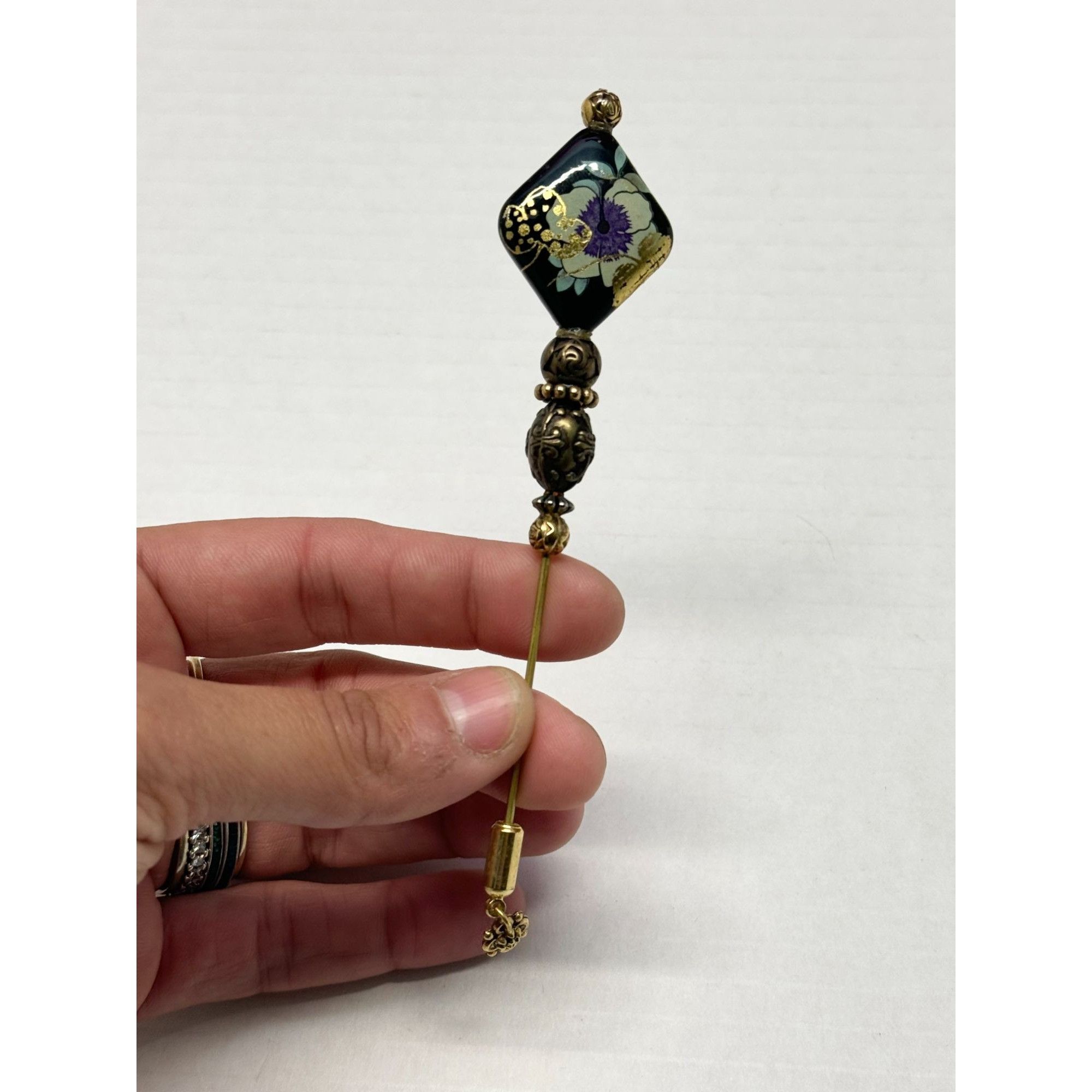 Vintage Vintage beaded stick pin Size ONE SIZE - 3 Thumbnail