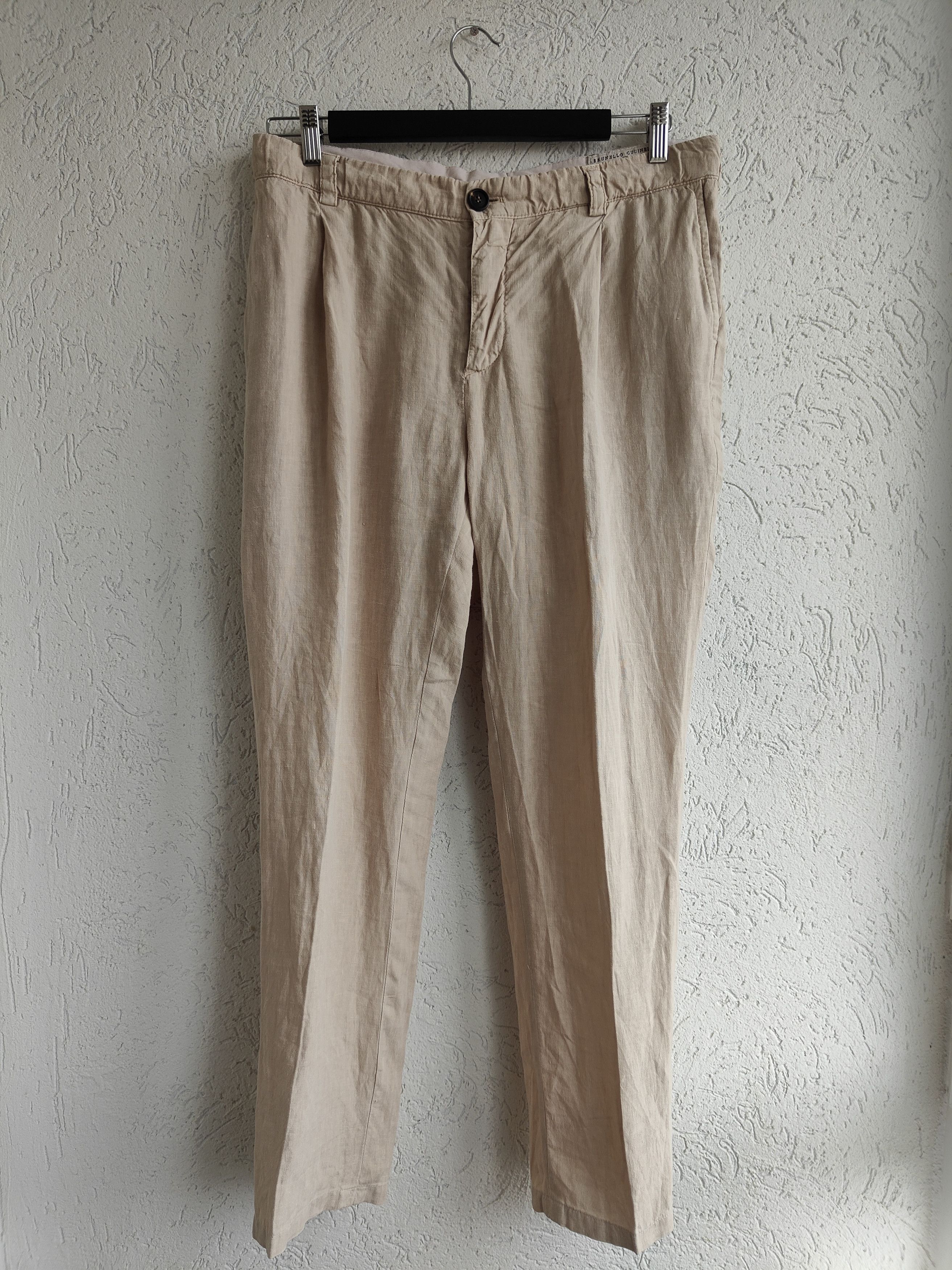 Brunello Cucinelli Brunello Cucinelli Linen Pants Size US 34 / EU 50 - 1 Thumbnail