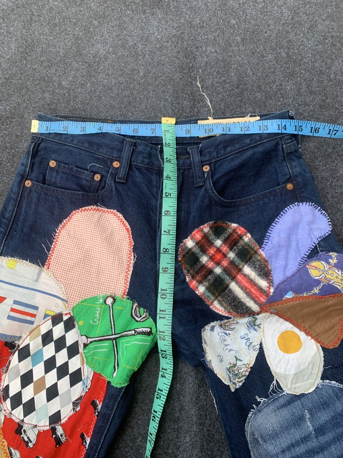 Kapital Kapital Kountry Patchwork Rework Denim Jeans – Made in Japan Size US 29 - 3 Thumbnail