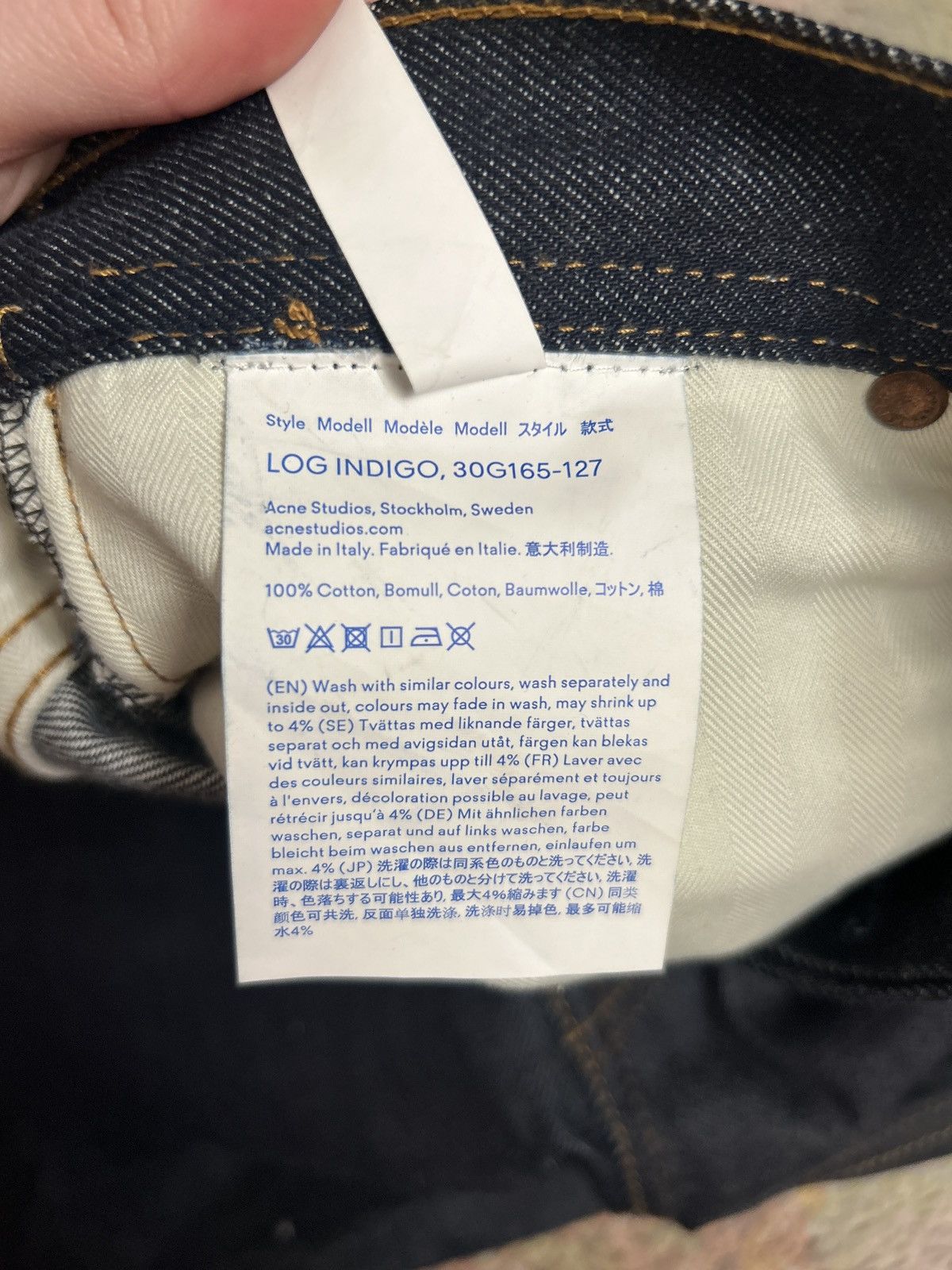 Acne Studios Acne Studios Selvedge denim jeans LOG INDIGO, 30G165-127 Size 25" / US 0 / IT 36 - 6 Thumbnail