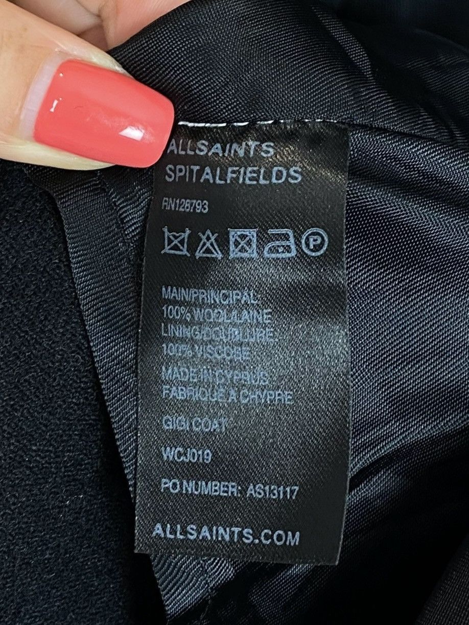 Allsaints Allsaints Gigi Coat Wool Belted Open Jacket US8 UK12 Black Size M / US 6-8 / IT 42-44 - 8 Thumbnail