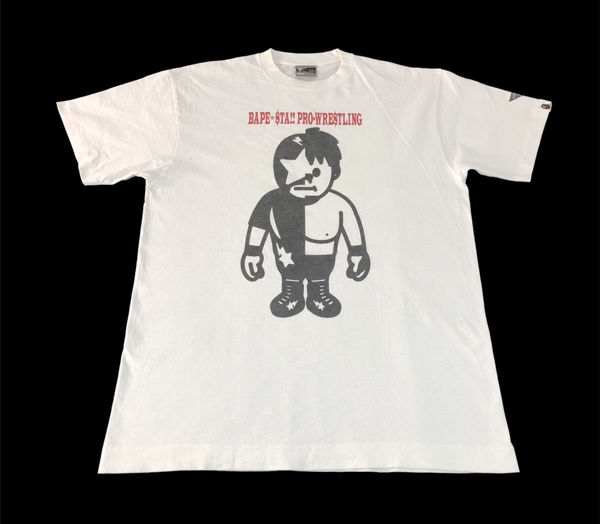 Bape Vintage Bape Sta Pro Wrestling Tee Size US L / EU 52-54 / 3 - 1 Thumbnail