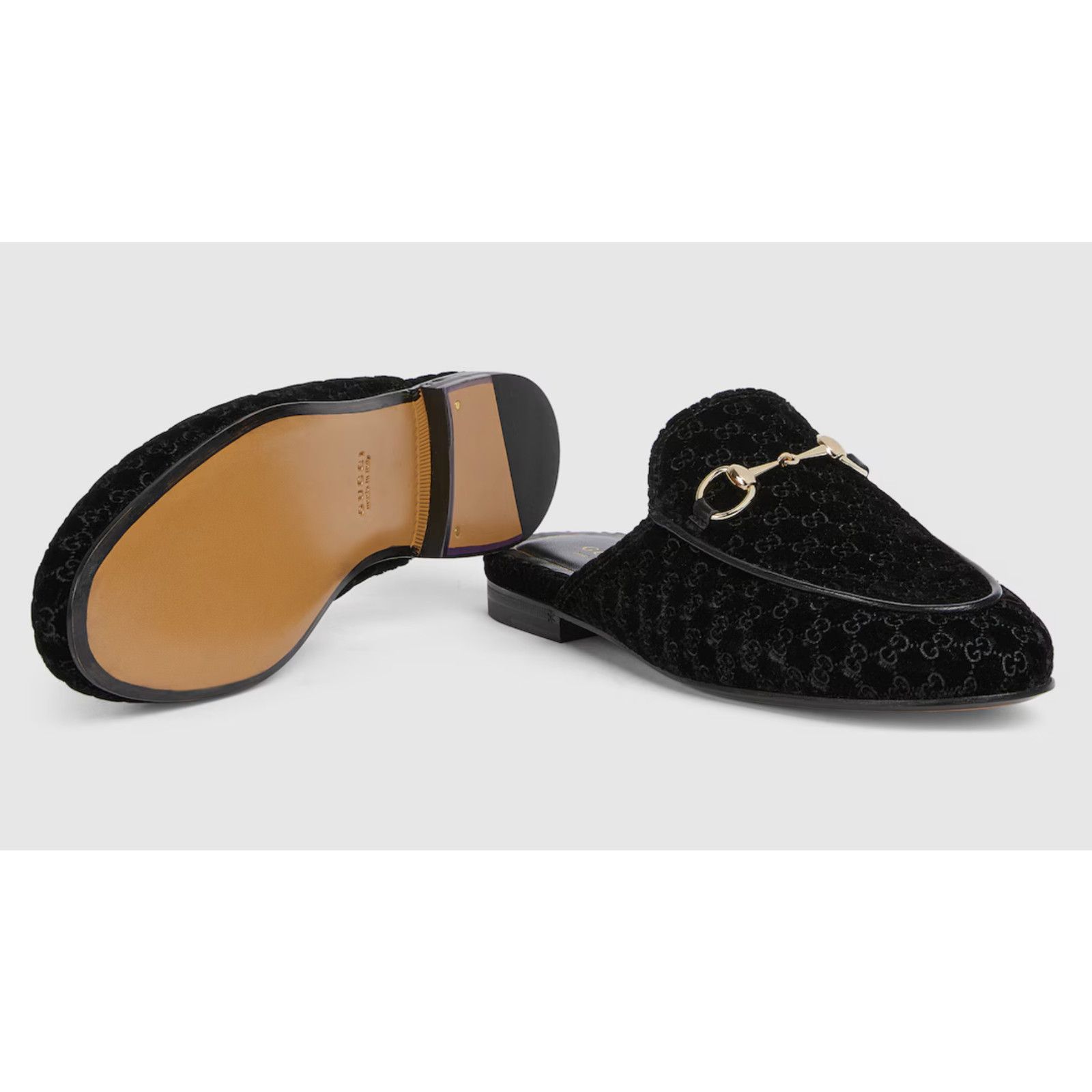 Gucci Gucci Princetown Velvet GG Black Backless Mule Flat 41 Size US 11 / IT 41 - 7 Thumbnail