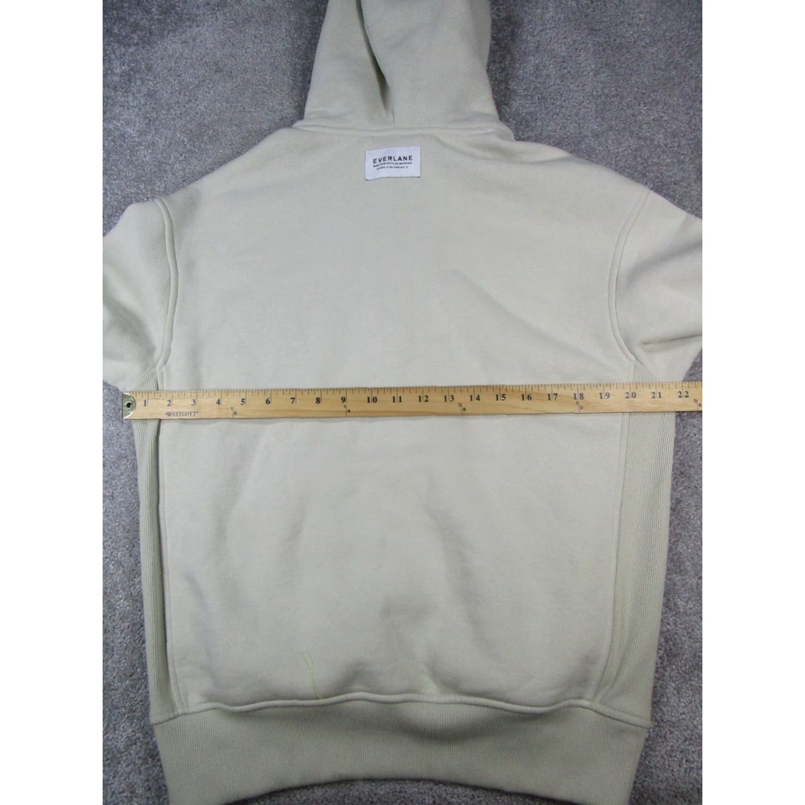 Everlane Everlane Hoodie Womens XS Biege Fleece Pullover Size XS / US 0-2 / IT 36-38 - 7 Thumbnail
