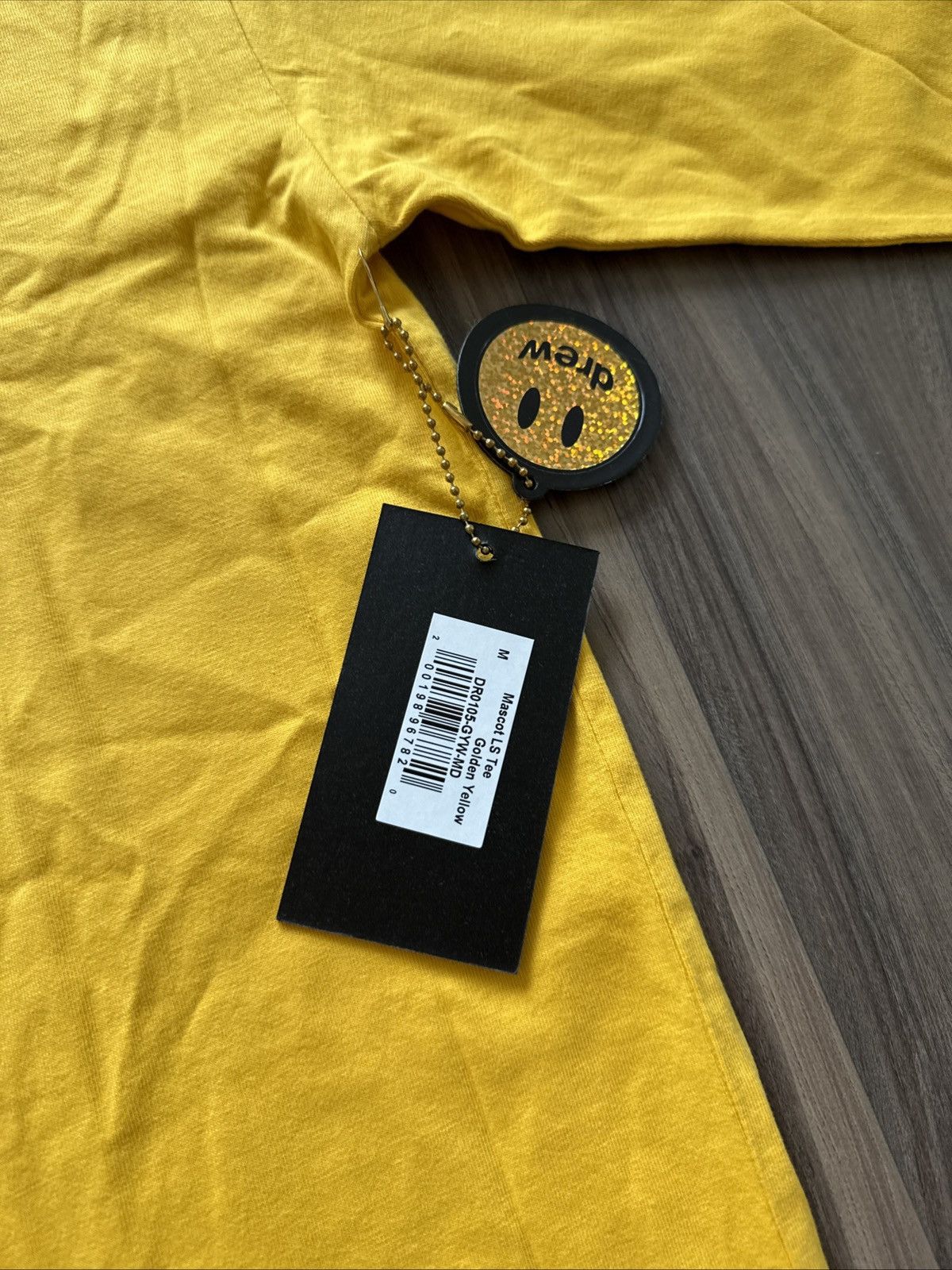 Drew House × Justin Bieber NWT Drew House Mascot Long Sleeve Tee Golden Yellow Size M Size US M / EU 48-50 / 2 - 4 Thumbnail