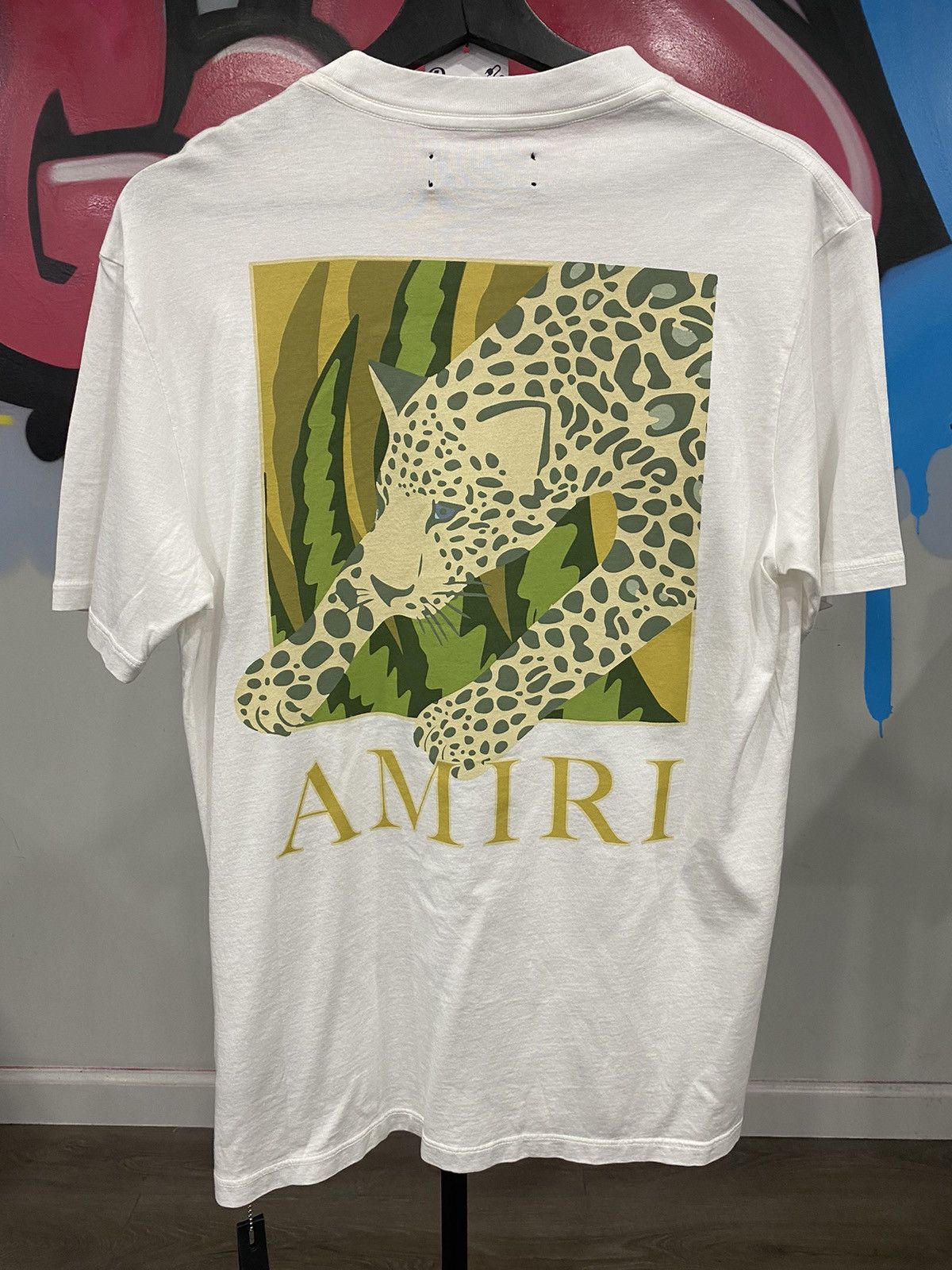 Amiri LEOPARD T-SHIRT Tシャツ バックプリント有り Amiri Leopard T-Shirt in Black for Men | Lyst