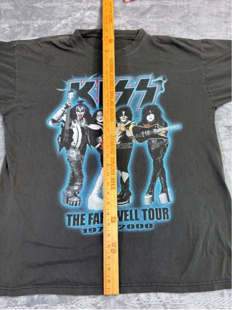 KISS Men's VTG Allsport Max Weight Kiss Y2K Band Farewell XXL Size US XL / EU 56 / 4 - 11 Thumbnail