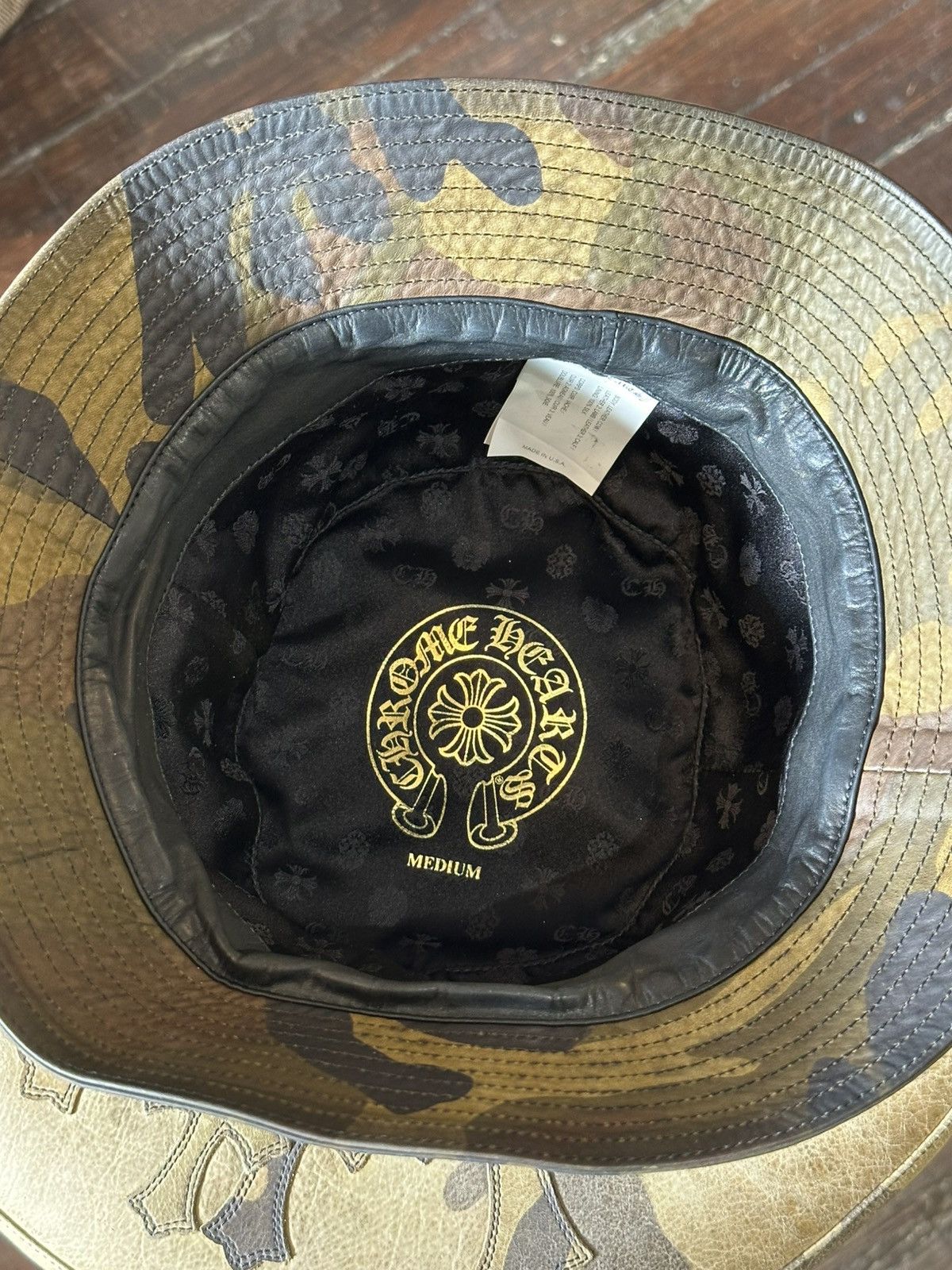 Chrome Hearts CHROME HEARTS CAMO CROSS PATCH BUCKET HAT Size ONE SIZE - 5 Thumbnail