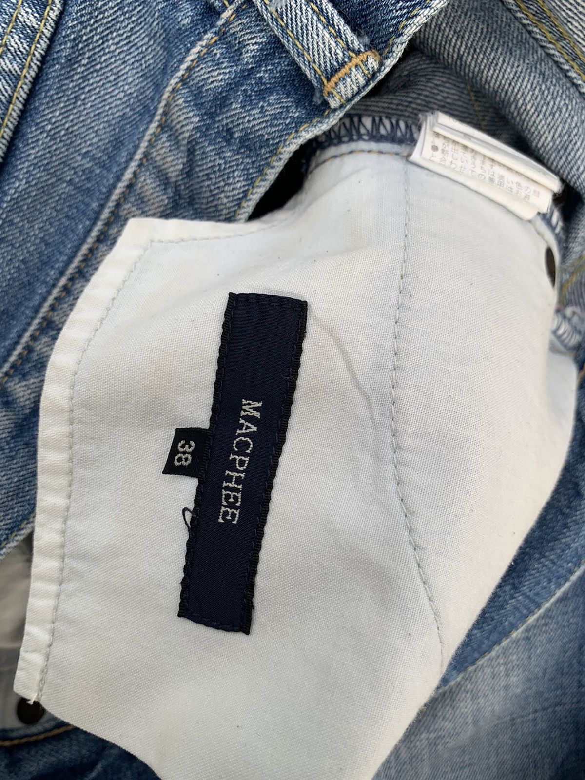 Other JAPANESE BRAND MACPHEE SELVEDGE BUTTON FLY DISTRESSED DENIM Size US 31 - 15 Thumbnail
