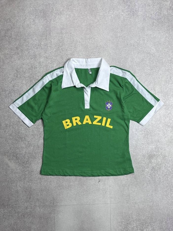 Other Vintage 90's Brasil Polo Shirt Y2K S Size S / US 4 / IT 40 - 1 Thumbnail