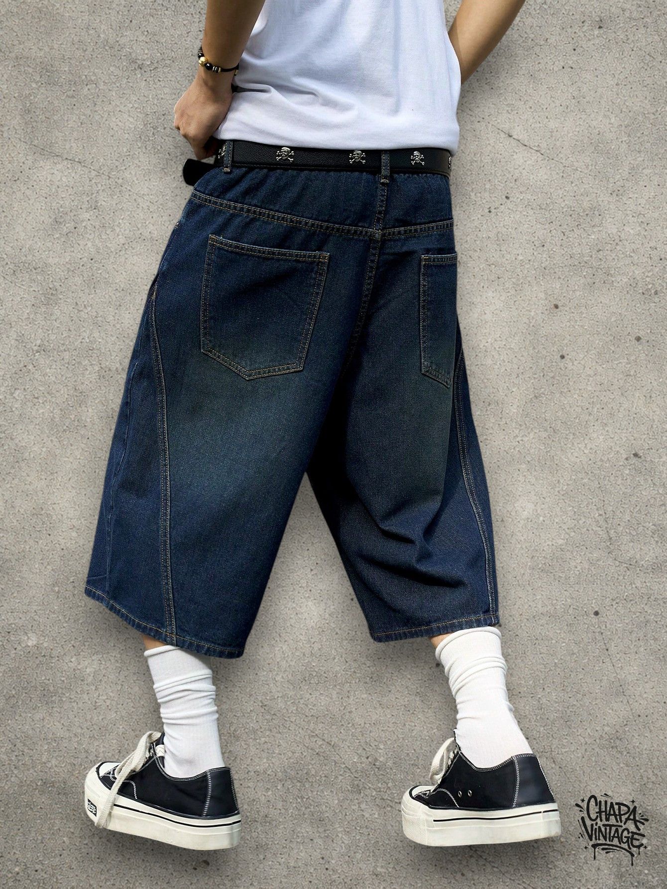 Vintage Dark jeans jorts Size US 32 / EU 48 - 4 Thumbnail