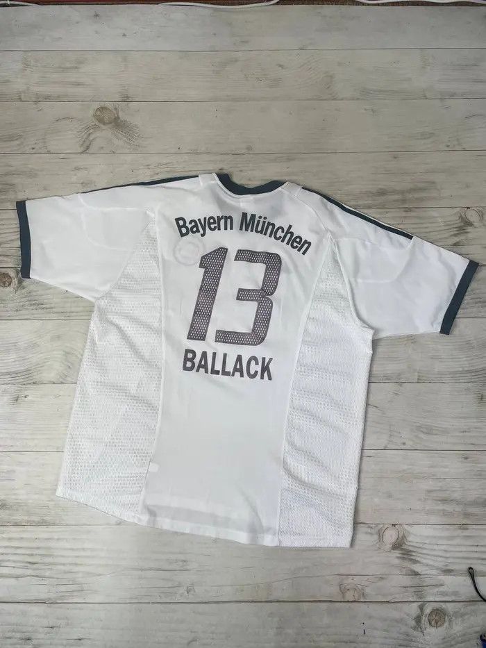 Adidas Adidas Bayern Munich 2002 2004 Ballack #13 Away Shirt Size US XL / EU 56 / 4 - 14 Thumbnail