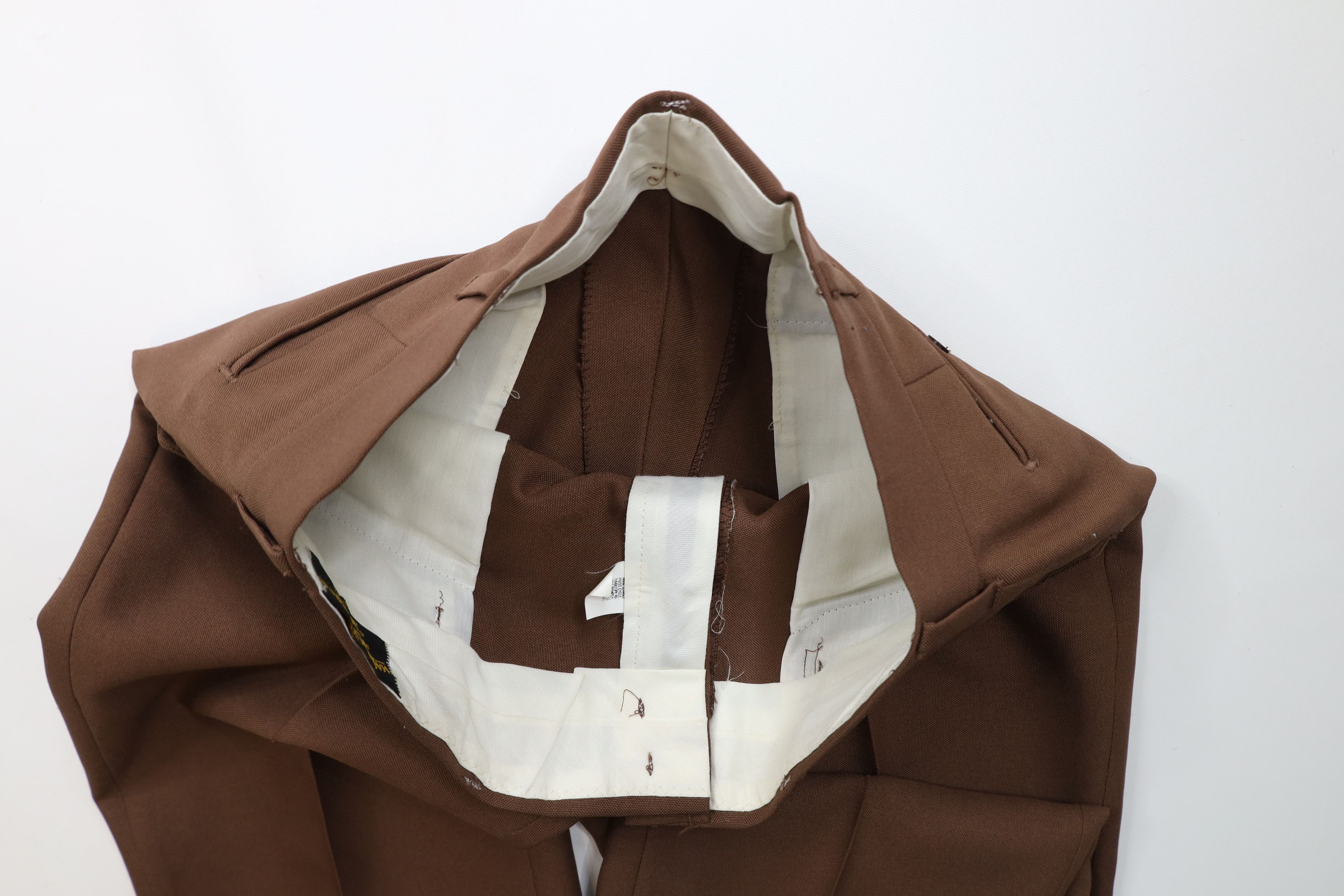 Vintage Vintage 70s Streetwear Flared Wide Leg Chino Pants Brown USA Size US 34 / EU 50 - 7 Thumbnail