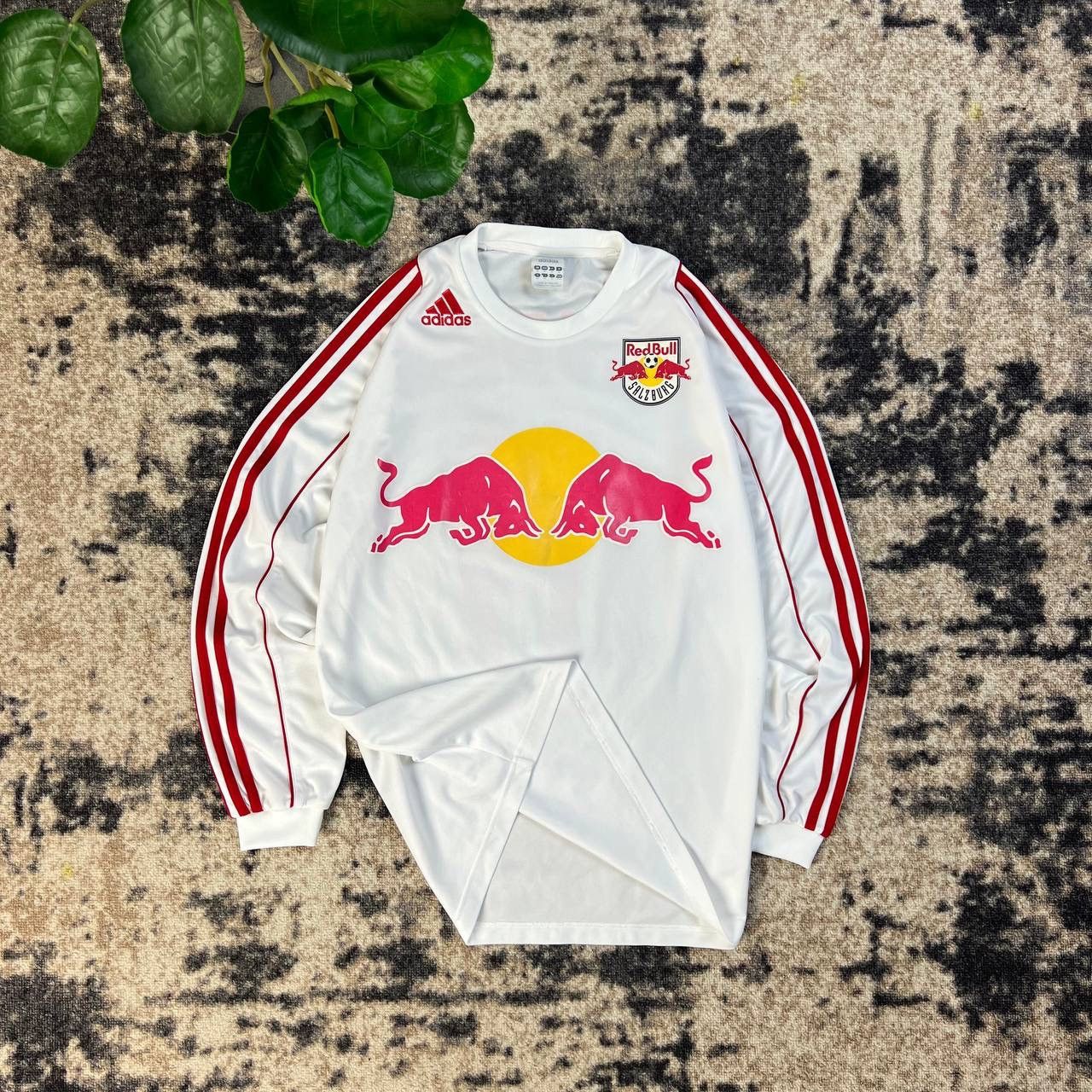Adidas Res Bull x Salzburg Big Logo Soccer Jersey Longsleeve