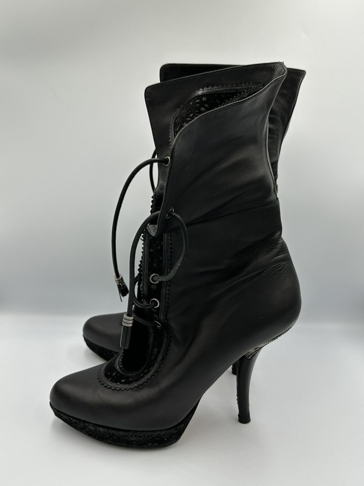 Dior Christian Dior leather lace up Boots very rare Size US 9 / IT 39 - 10 Thumbnail