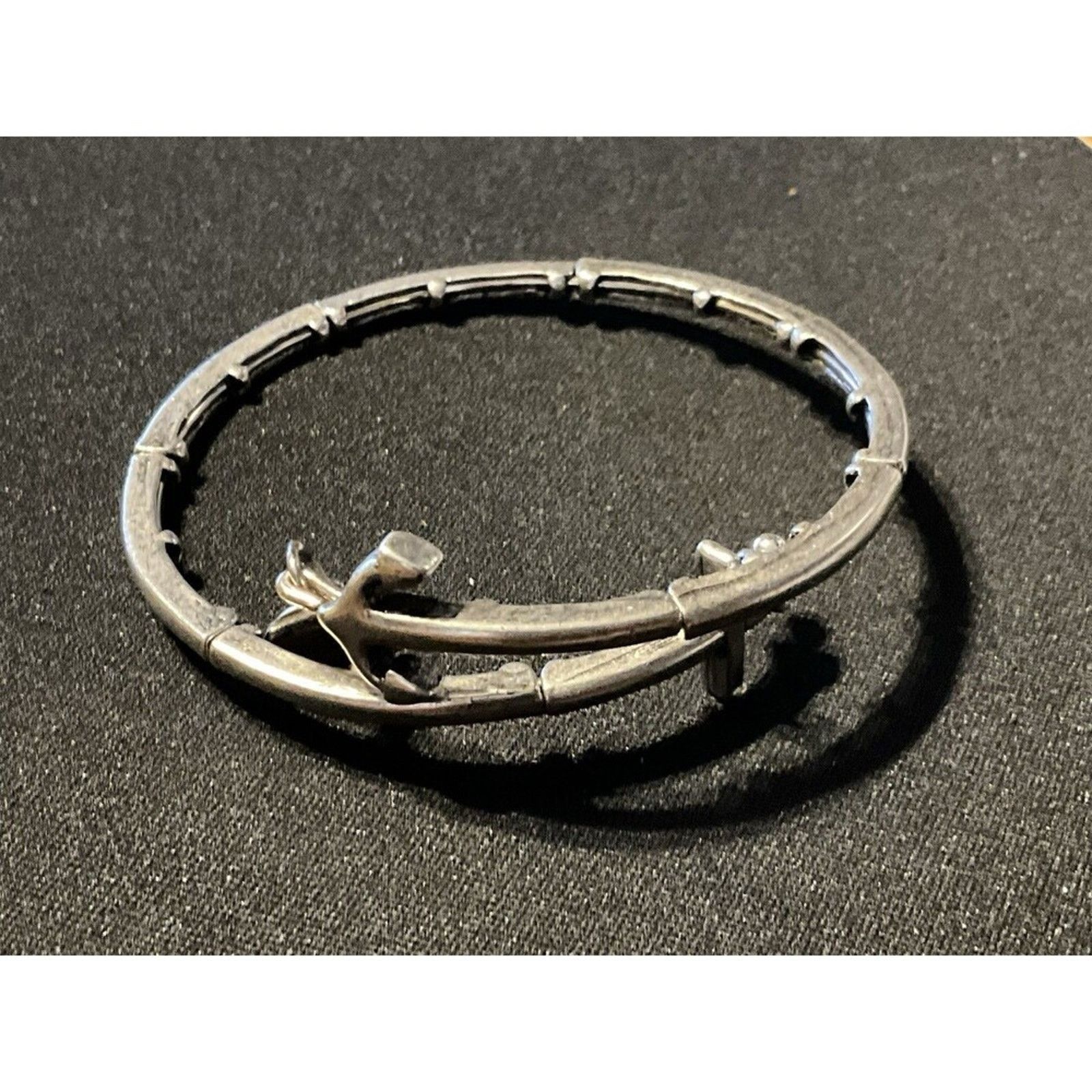 Other Alex & Ani Rafeleian Silver Plated Trident Bracelet 6.75 Size ONE SIZE - 1 Thumbnail
