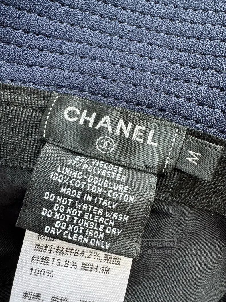 Chanel Chanel 20P dark blue bottom white double C clover printed Size ONE SIZE - 3 Thumbnail