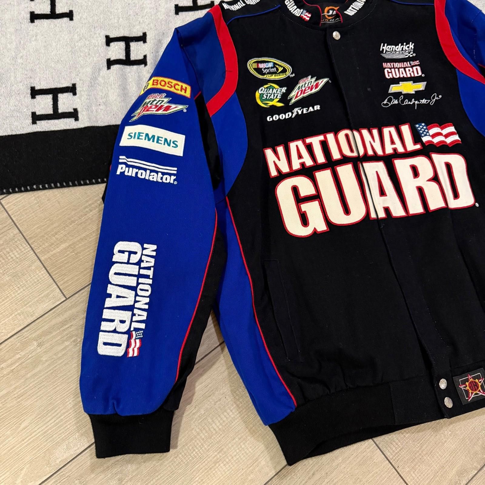 Other National Guard NASCAR Racing Jacket Dale Jr Team Full Size L Size ONE SIZE - 9 Thumbnail